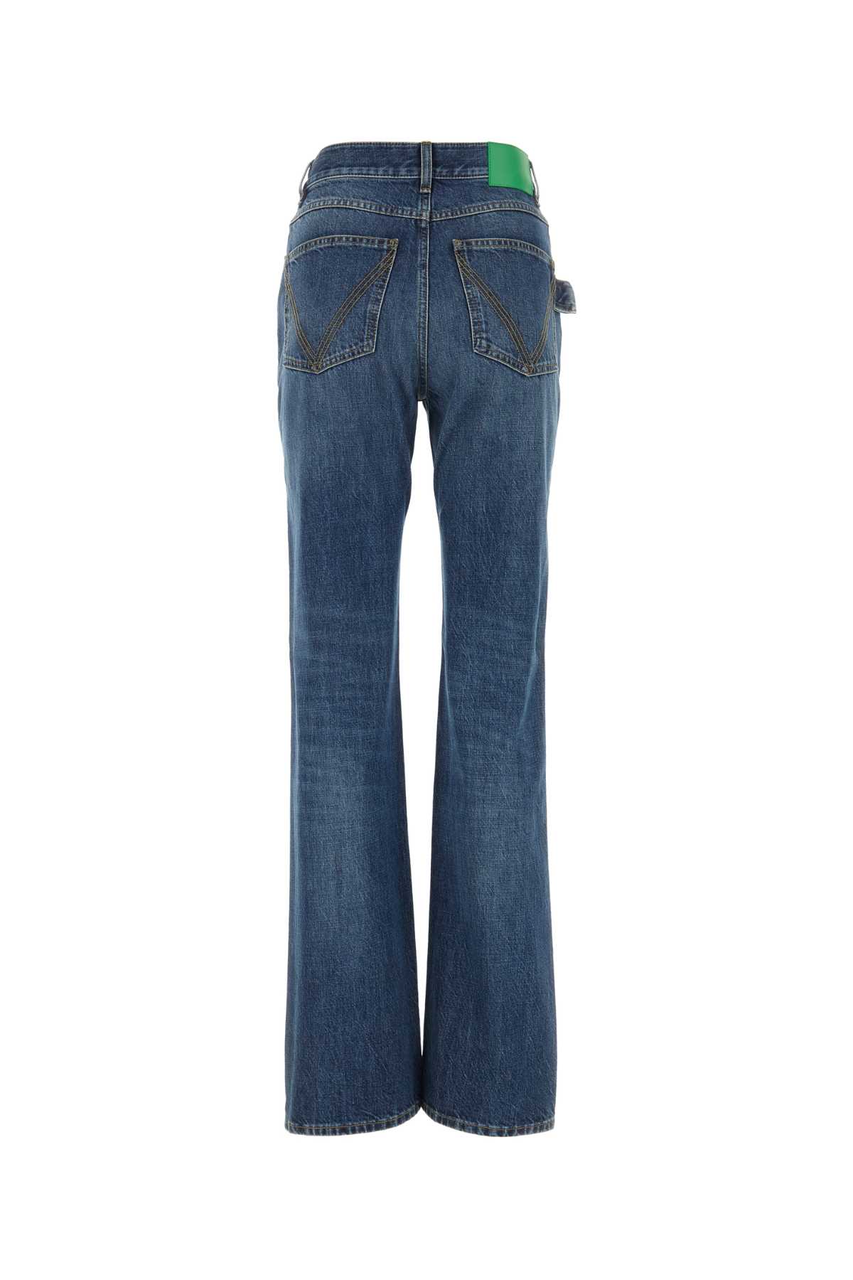 Shop Bottega Veneta Denim Jeans In Midblue
