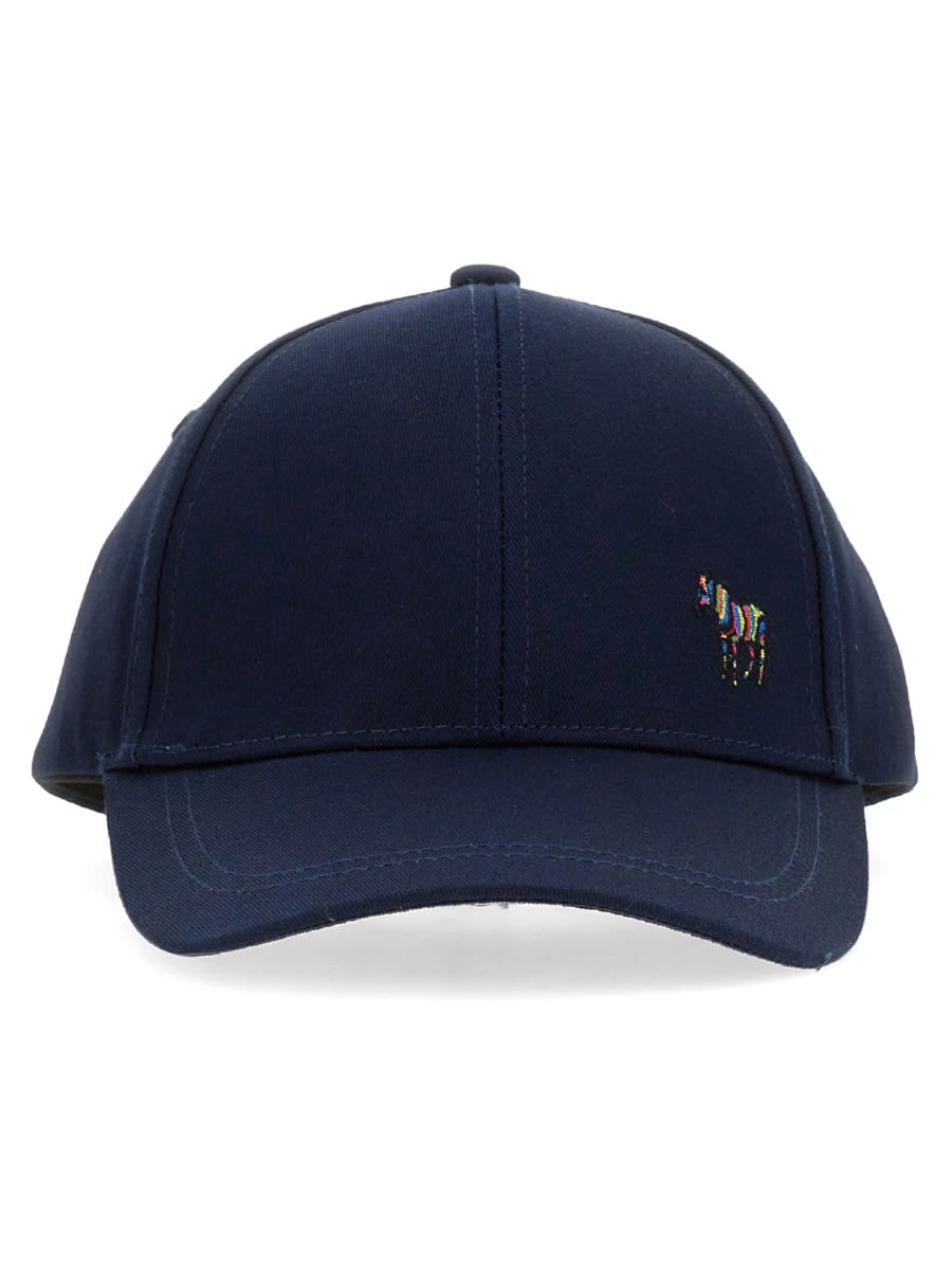 Shop Ps By Paul Smith Baseball Cap With Zebra Logo In Blue