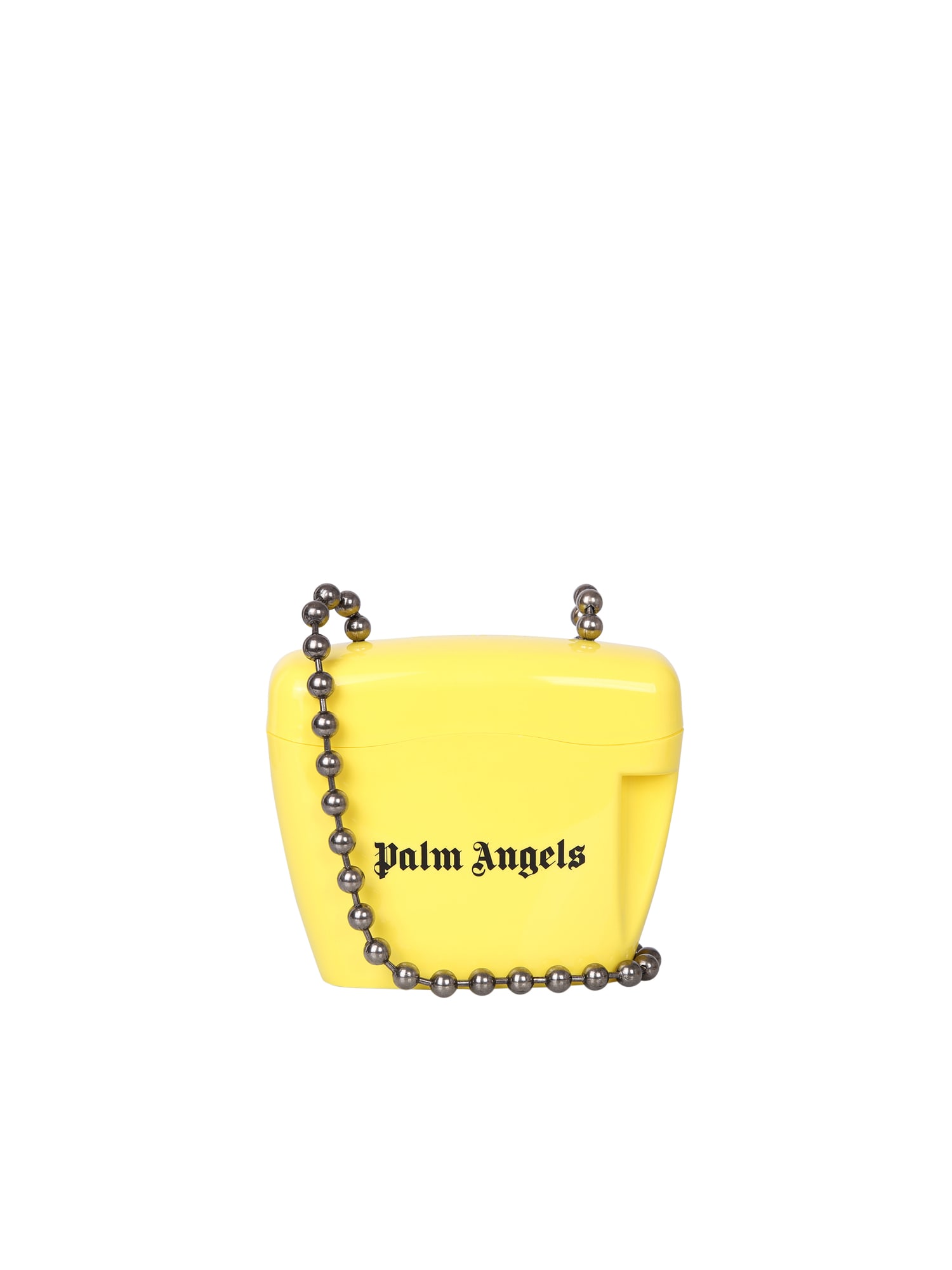Palm Angels Padlock Bag In Yellow
