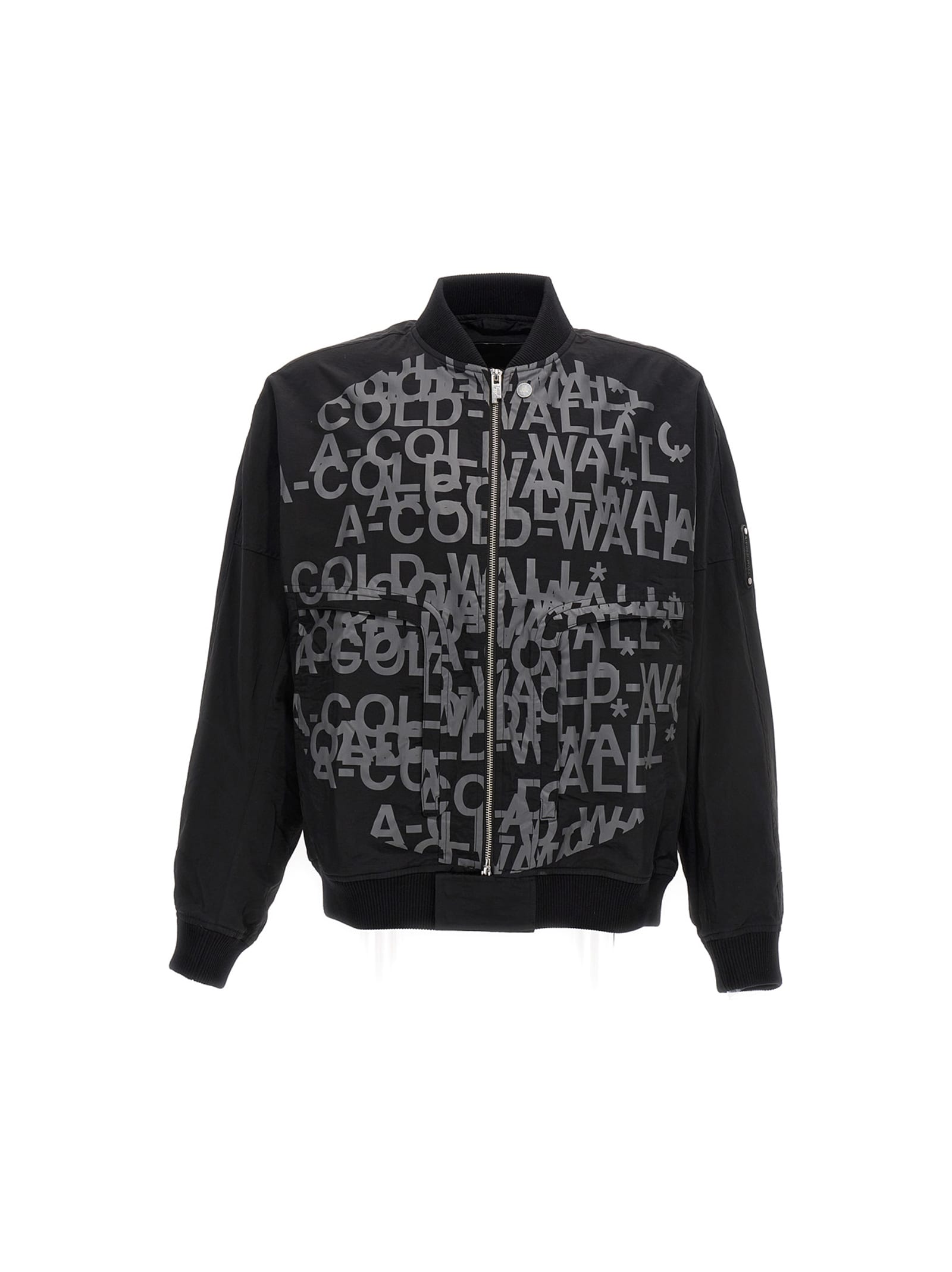 Shop A-cold-wall* Imprint Bomber Jacket In Black