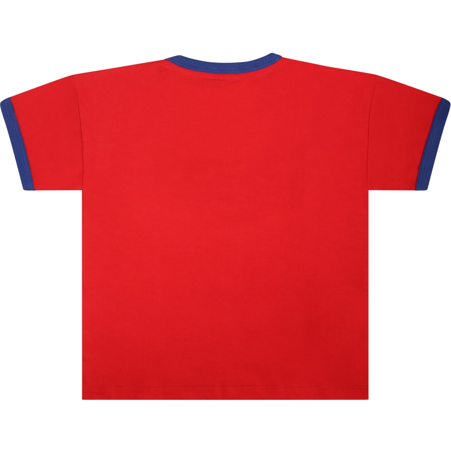 Shop Gucci Red T-shirt For Baby Boy With Logo