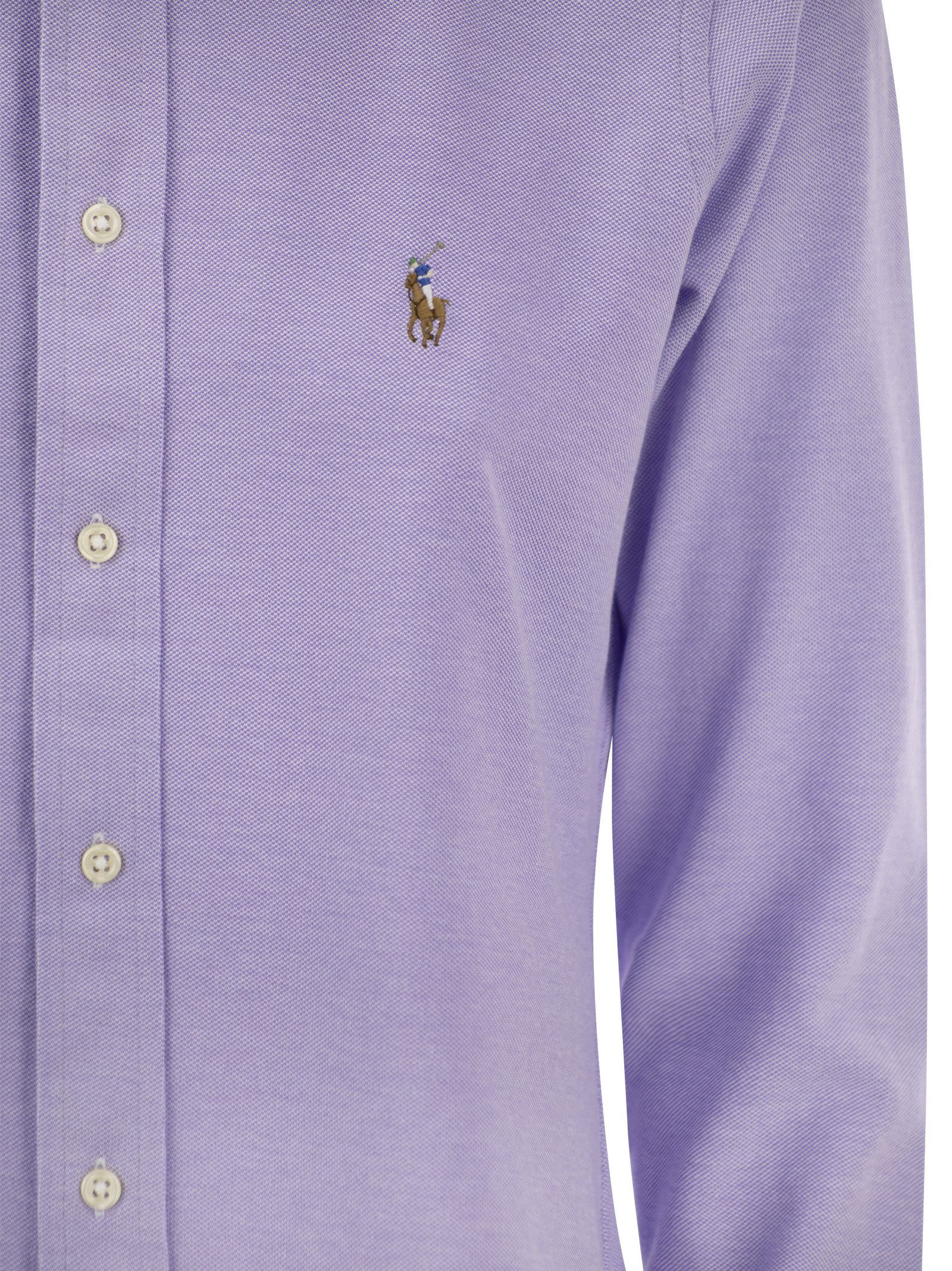 Shop Polo Ralph Lauren Cotton Oxford Shirt In Lilac