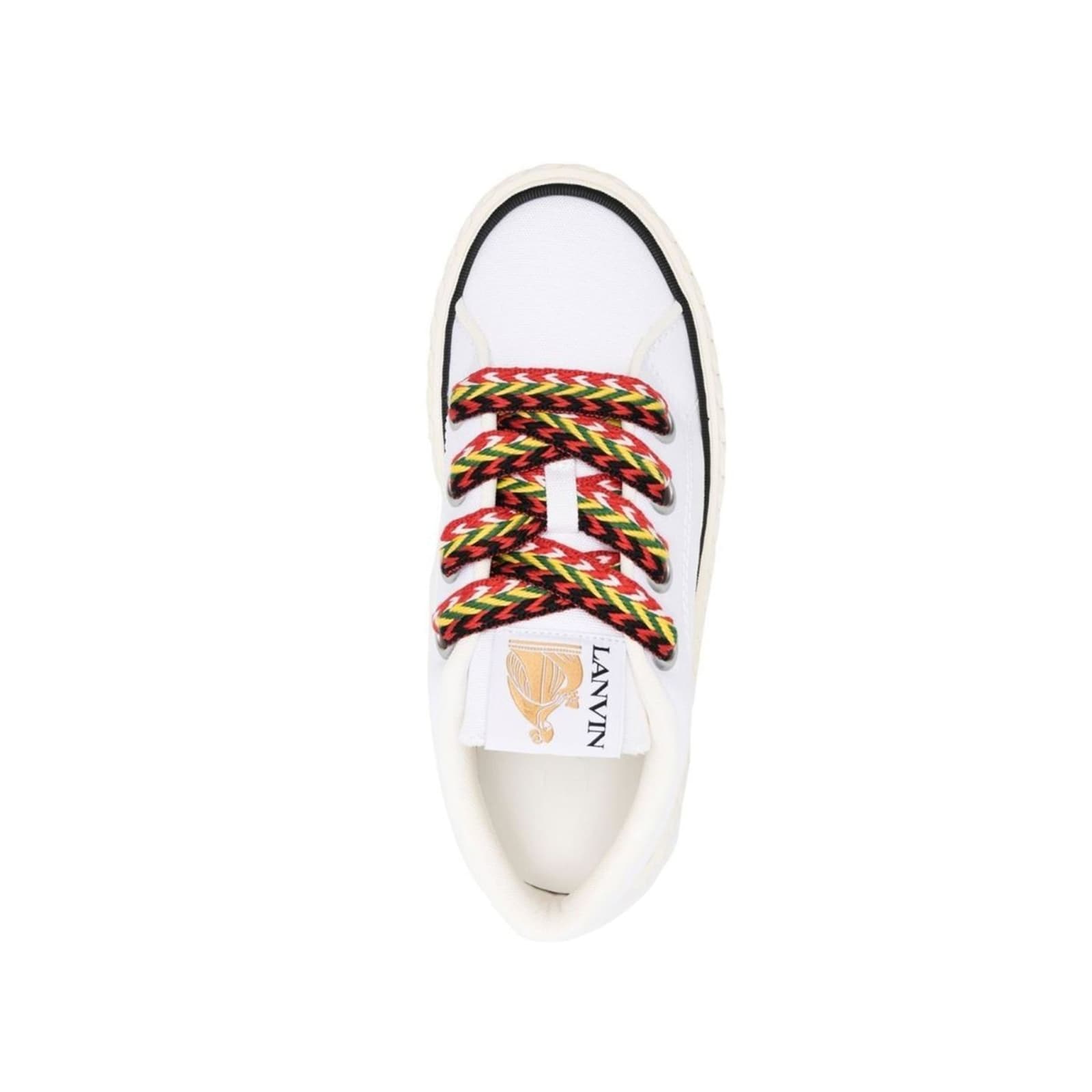 Lanvin Curbies Platform Low-top Sneakers In White
