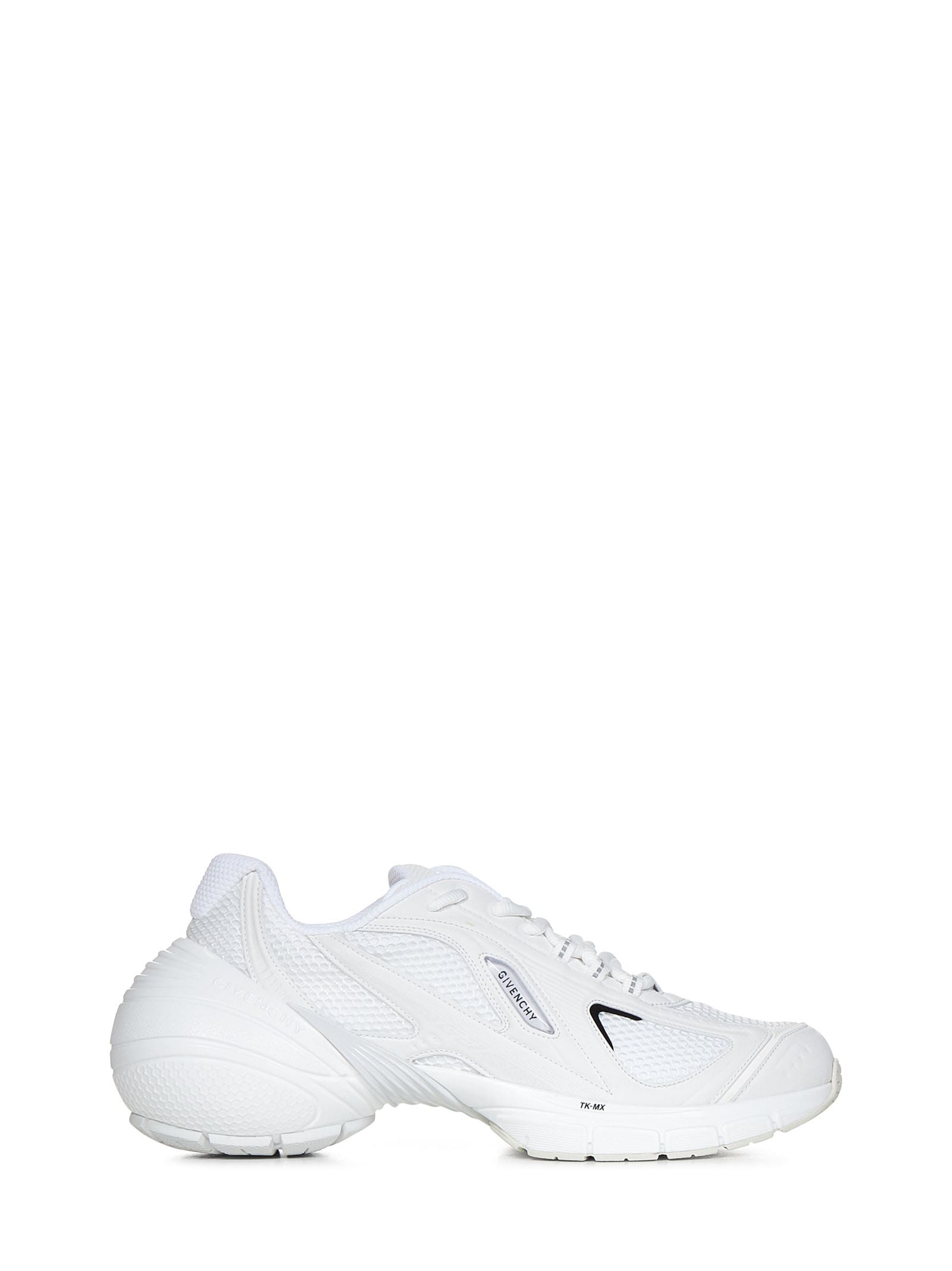 Givenchy Tk-mx Mesh, Rubber And Faux Leather Sneakers In White