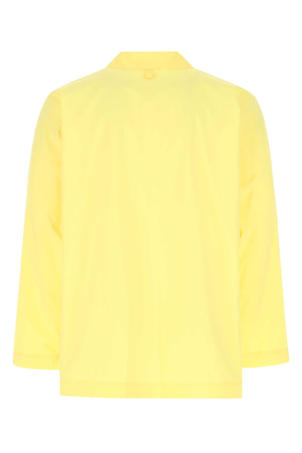 Issey Miyake Yellow Polyester Shirt In 52