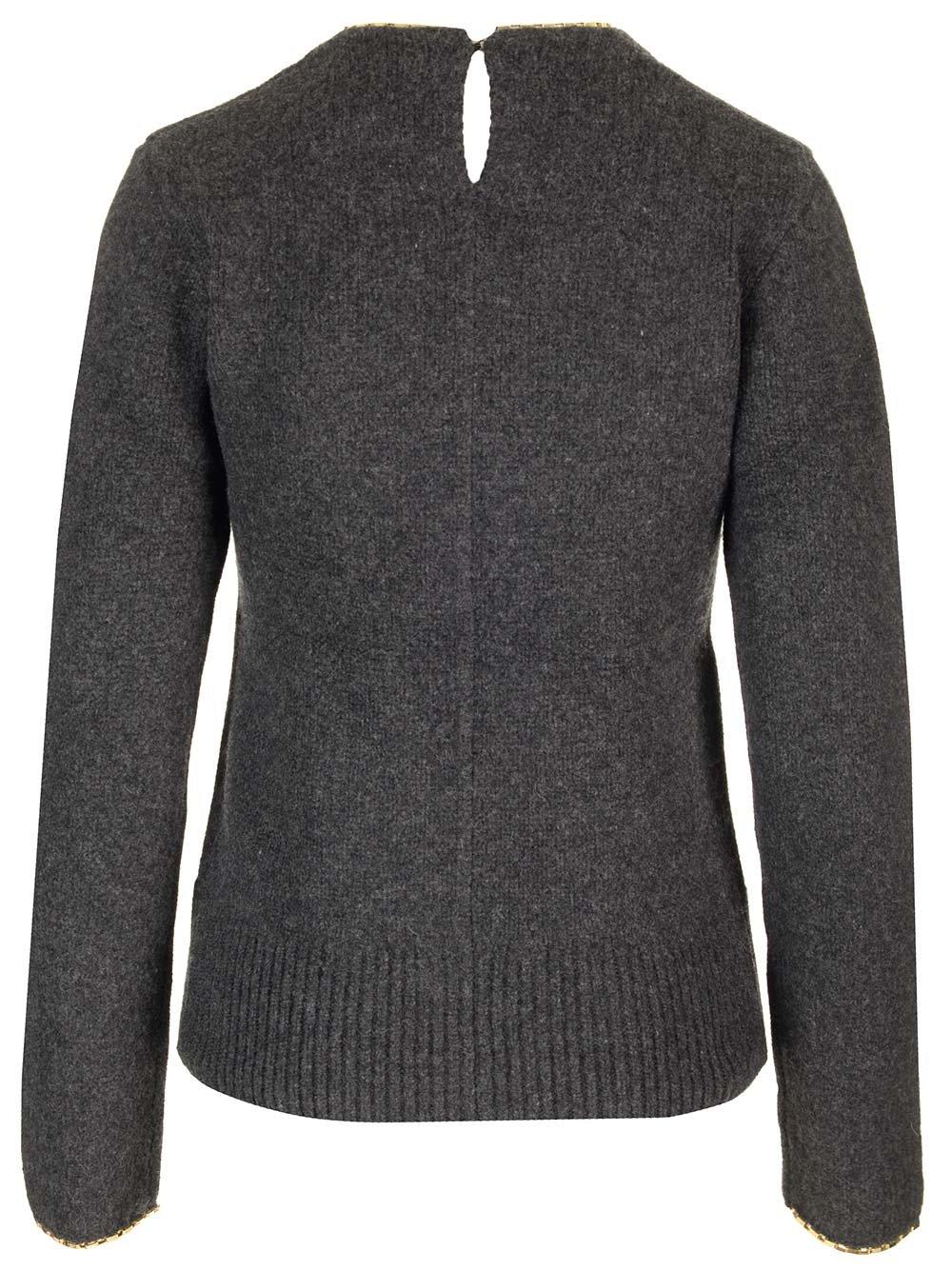 Shop Totême Cadena Ribbed-knit Jumper In Grey