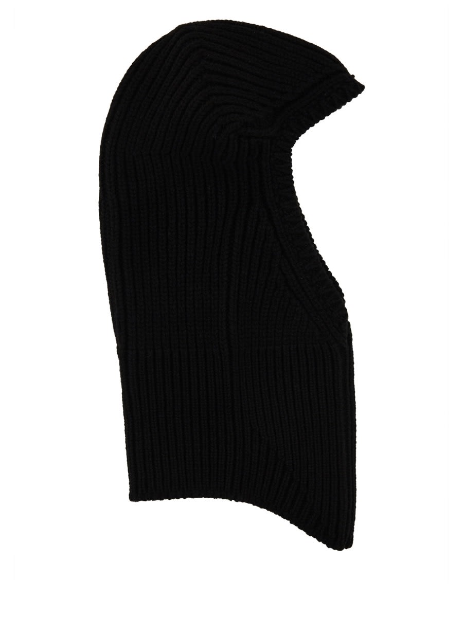 Shop Rick Owens Knitted Balaclava In Black