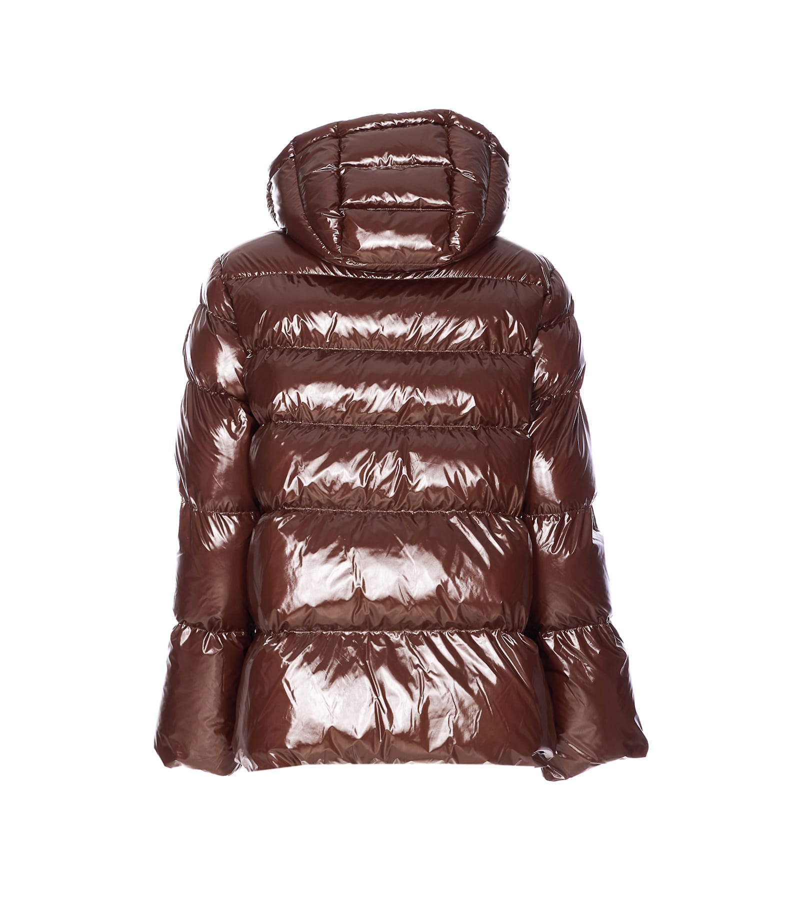 Pinko Eleodoro Down Jacket In Brown