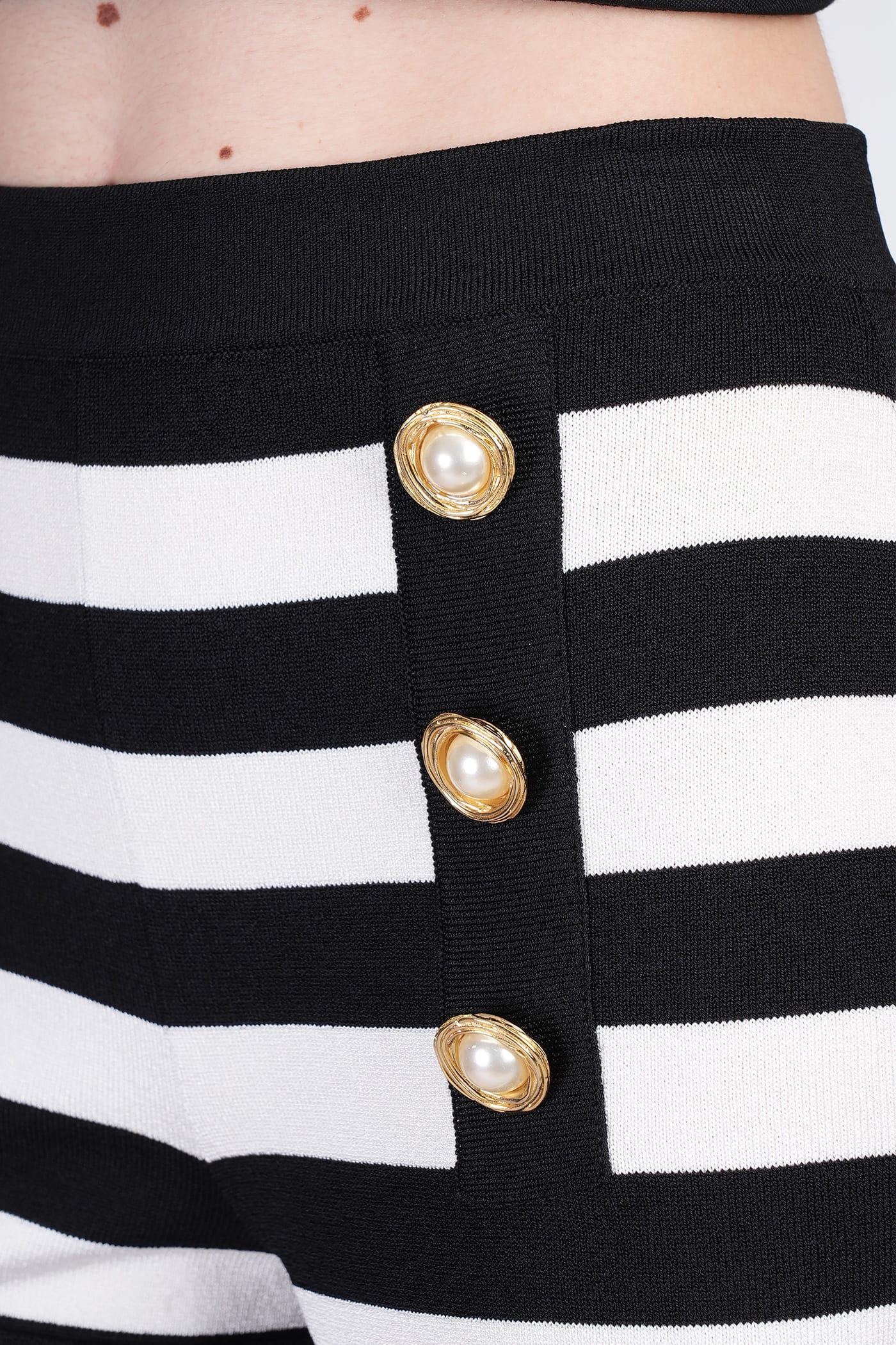 BALMAIN SHORTS IN BLACK VISCOSE 