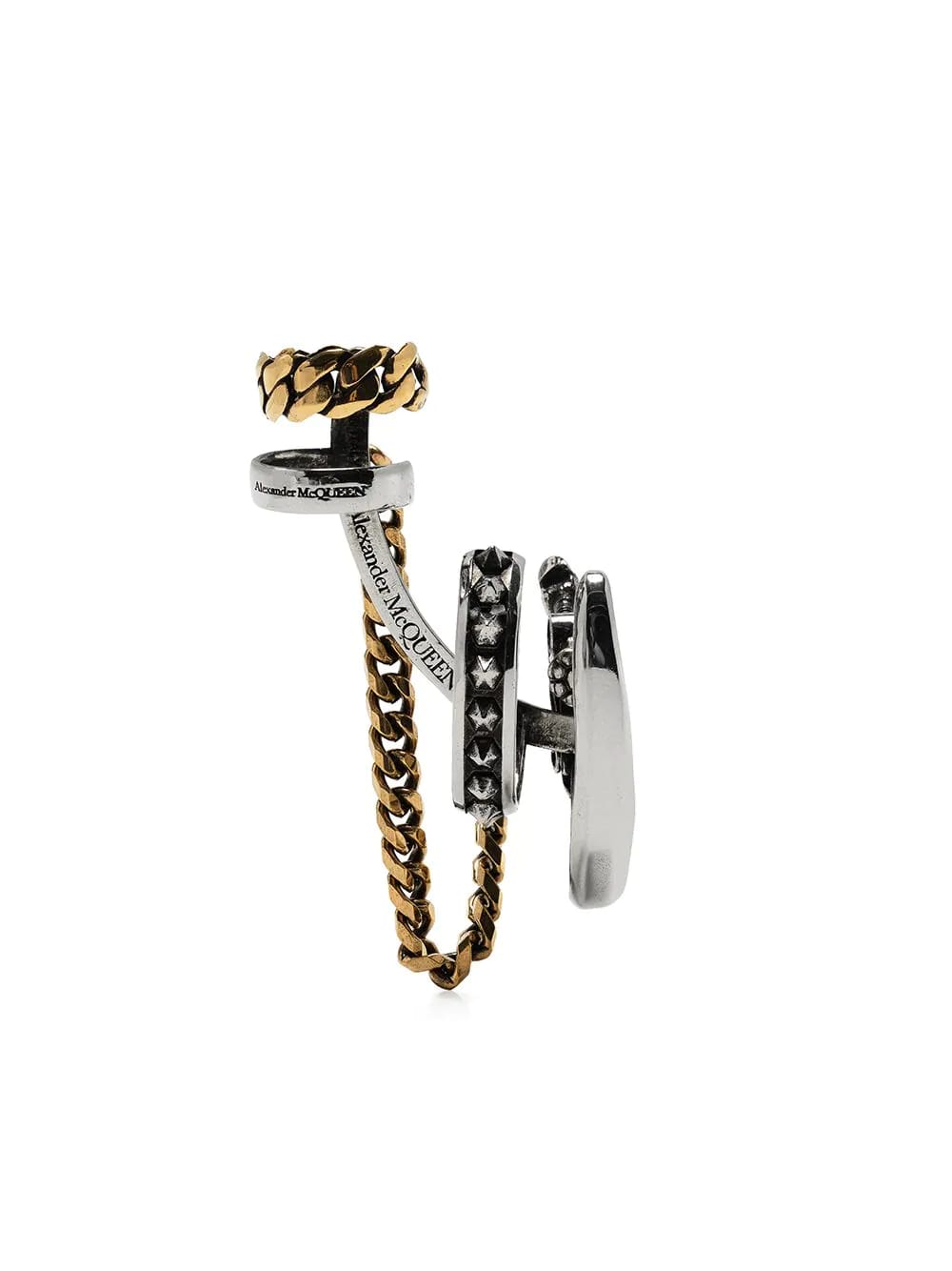 Alexander McQueen Woman Punk Earring With Chain