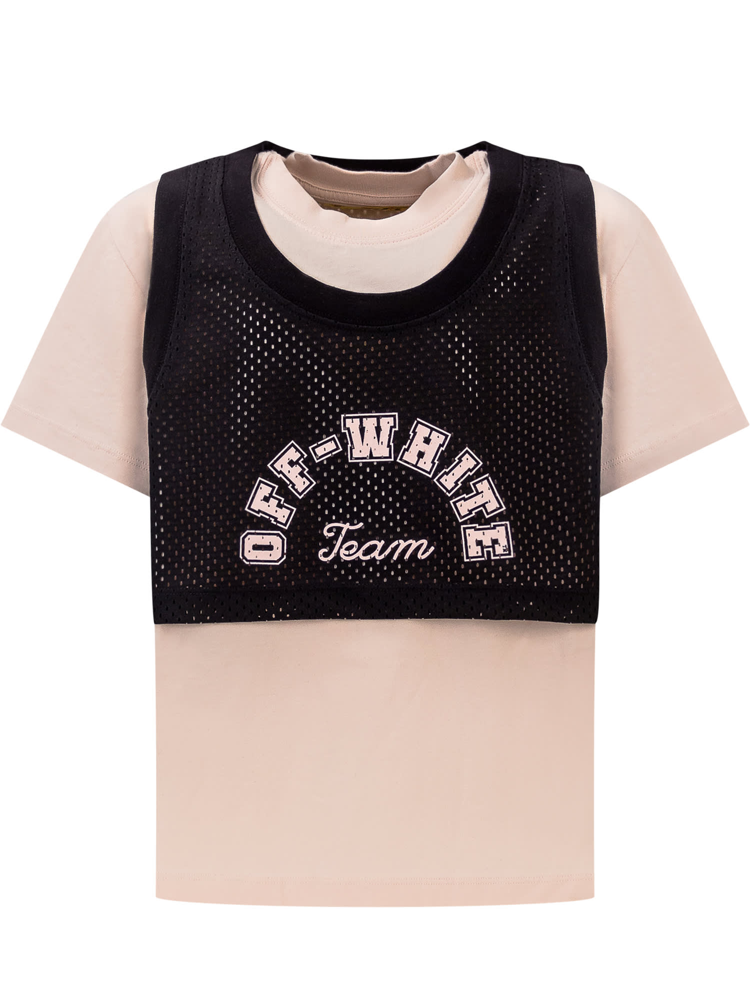 Shop Off-white Team 23 T-shirt In Pink