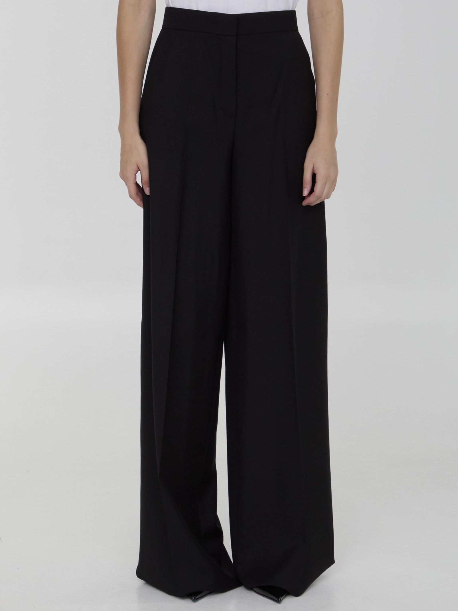 Shop Max Mara Senna Trousers In Black