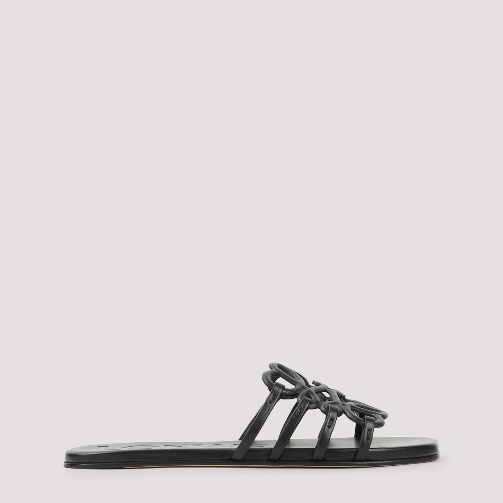 Loewe Petal Anagram Slide In Soft Calfskin