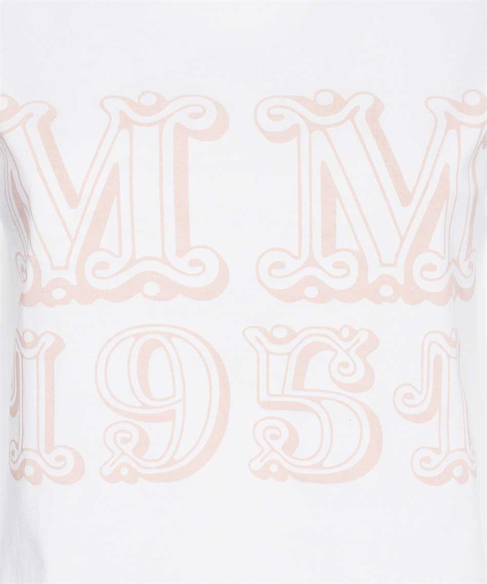 Max Mara Logo-print Short-sleeve Cotton T-shirt In White