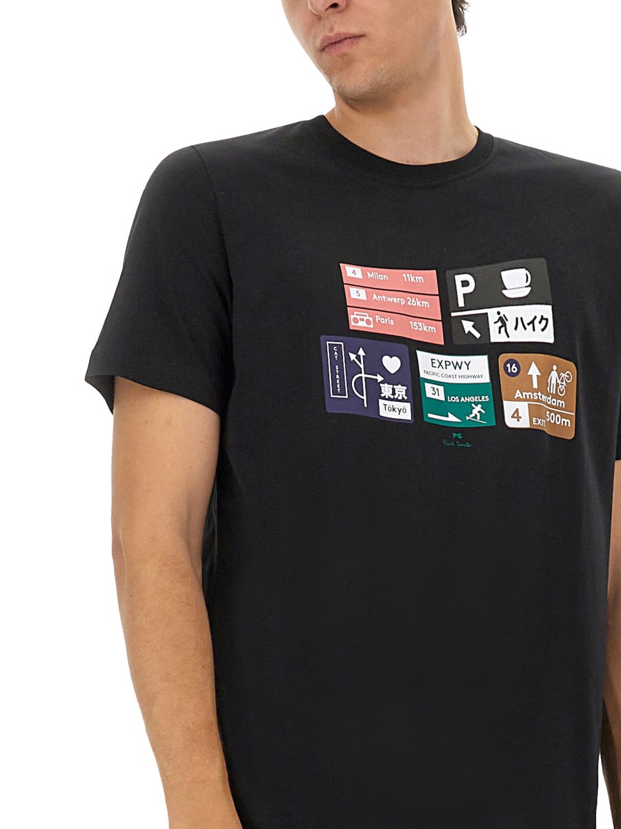 Ps By Paul Smith Ps Paul Smith Regular Fit T-shirt In Black