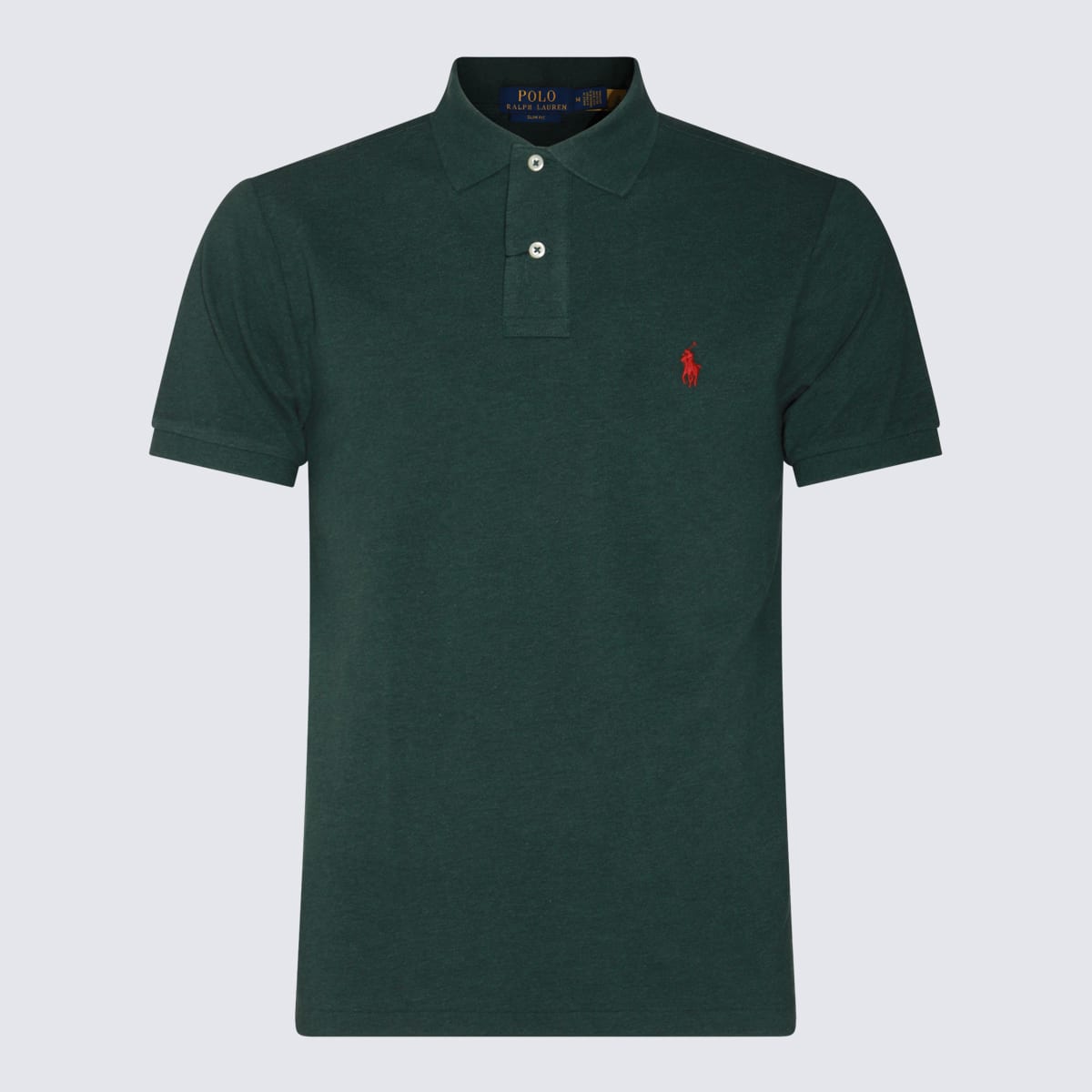 Dark Green Cotton Polo Shirt