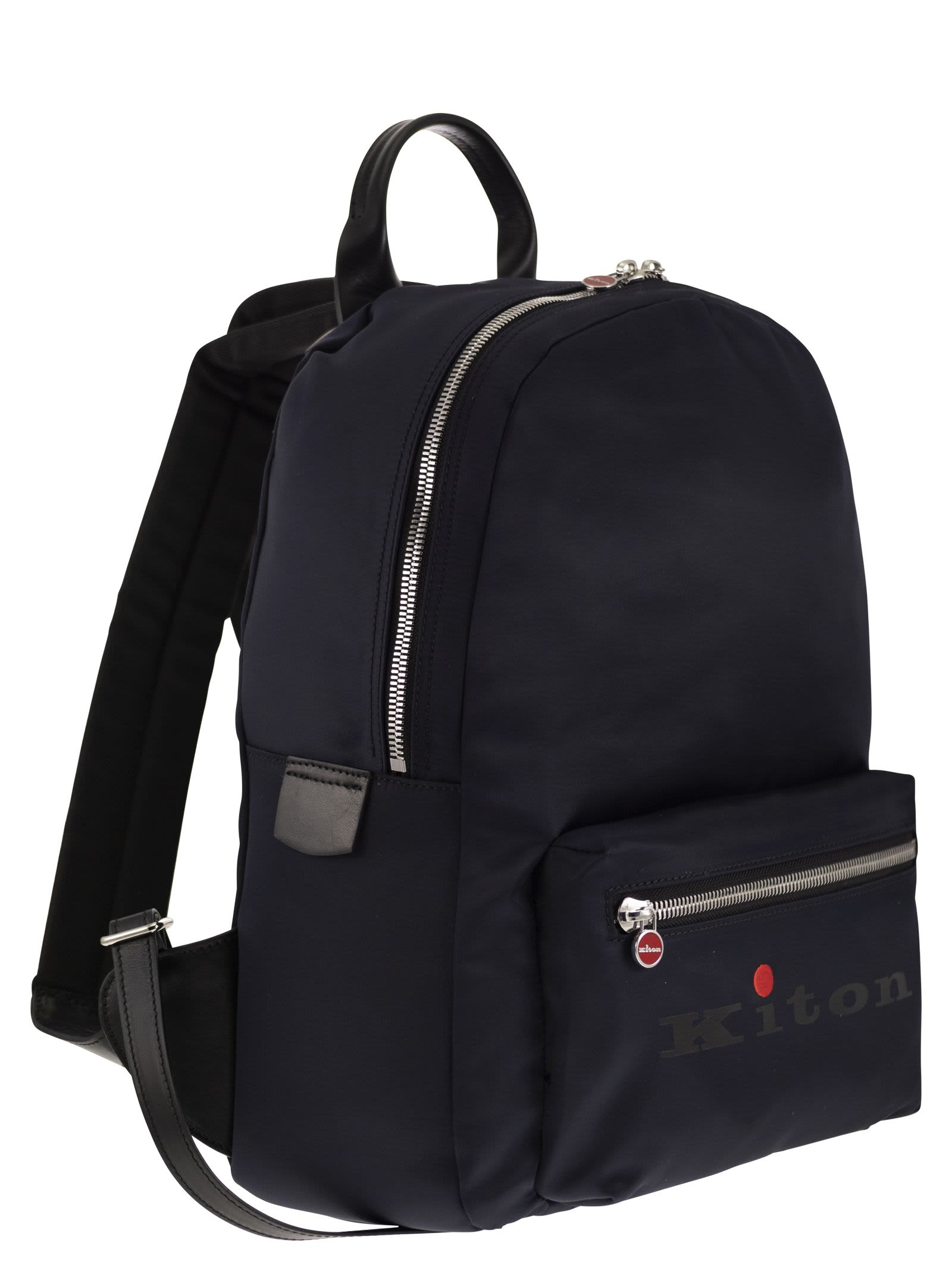 Shop Kiton Backpack With Logo In Blue
