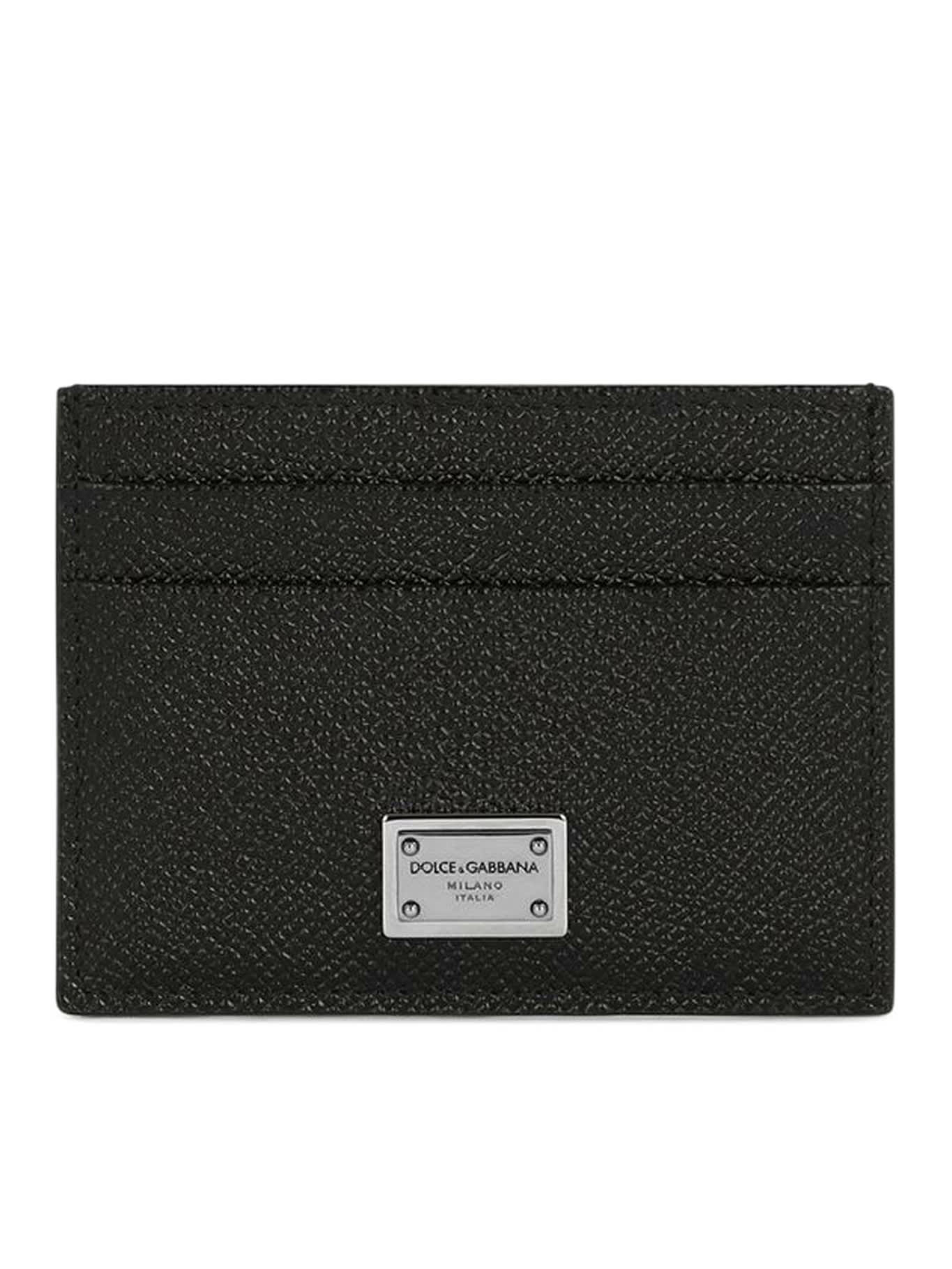 Shop Dolce & Gabbana Credit Card Case In Black