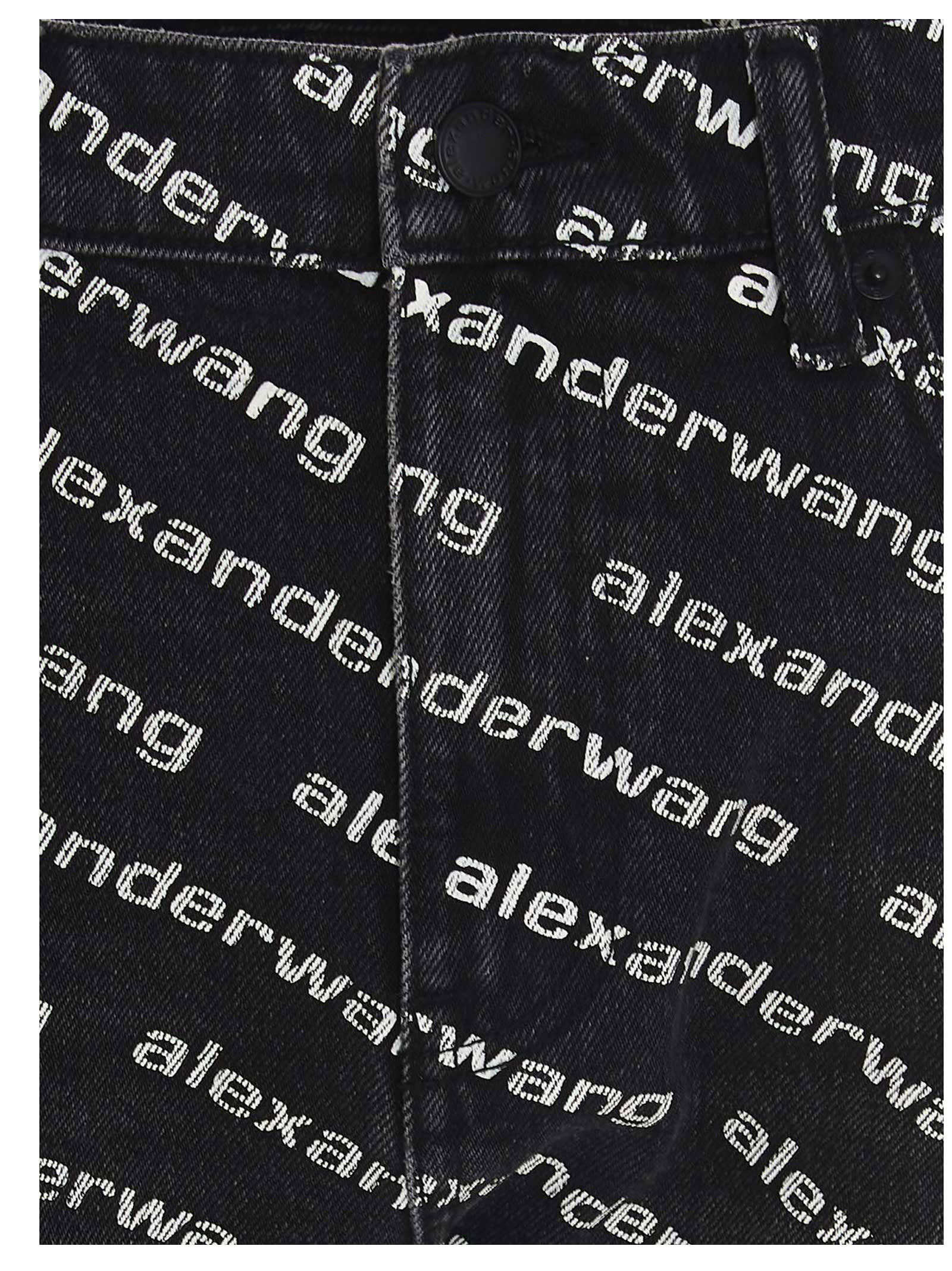 Shop Alexander Wang Bite Shorts In White/black