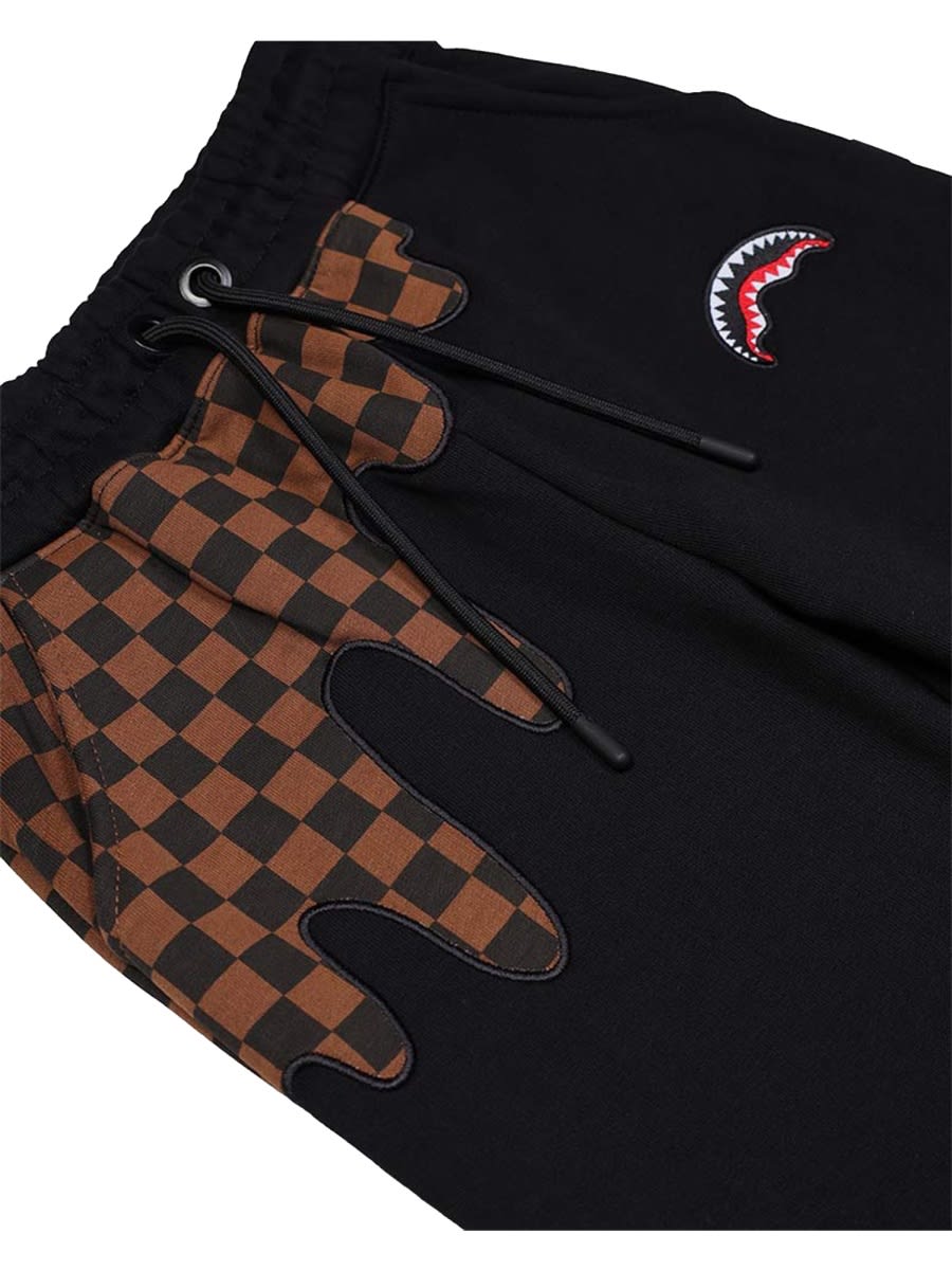 Sprayground Pants With Logo In Black