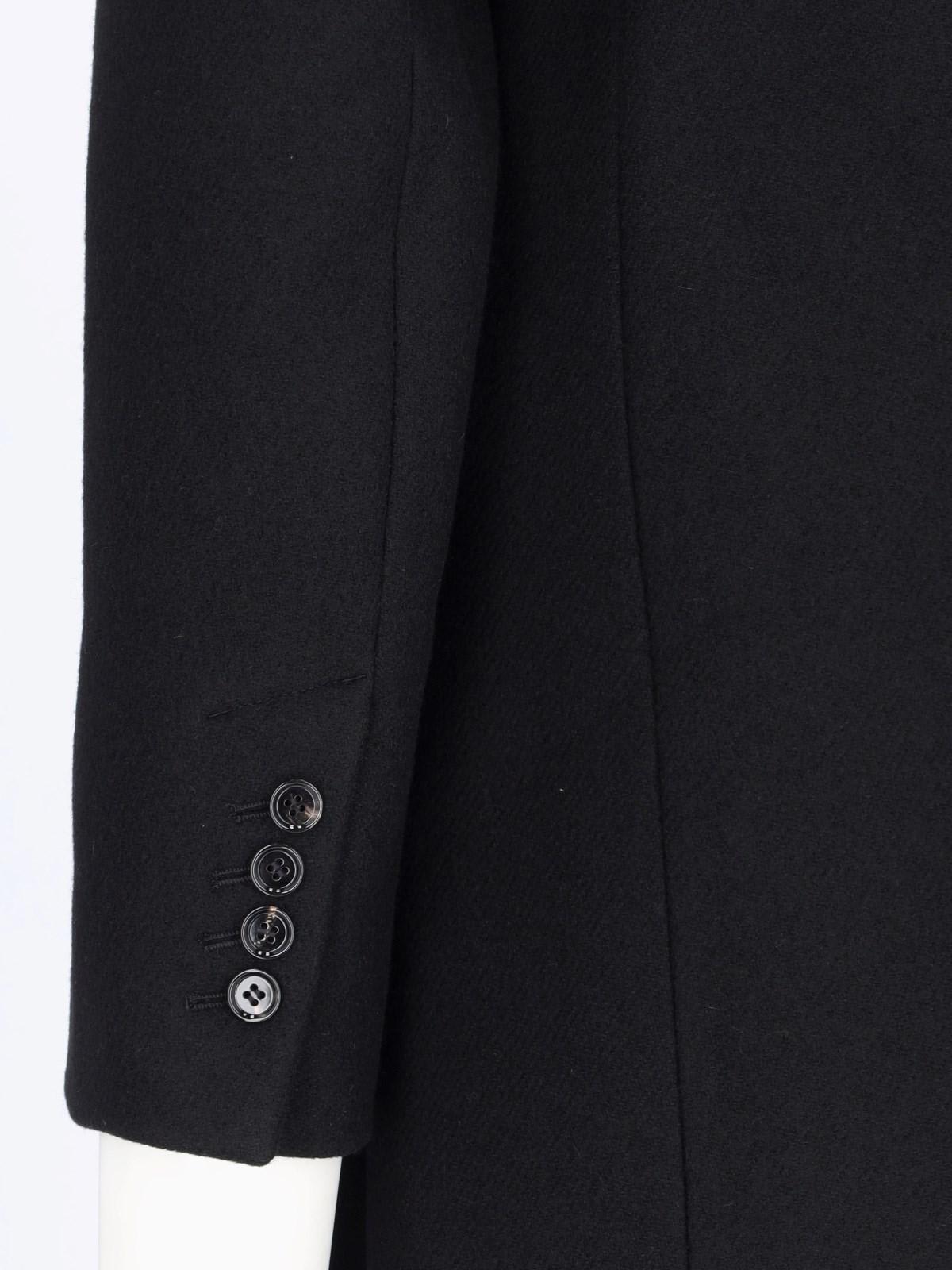 Shop Ami Alexandre Mattiussi Double-breasted Coat In Black