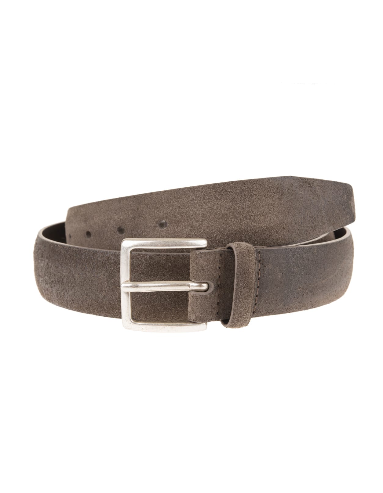 Orciani Man Taupe 3.5cm Suede Cloudy Belt