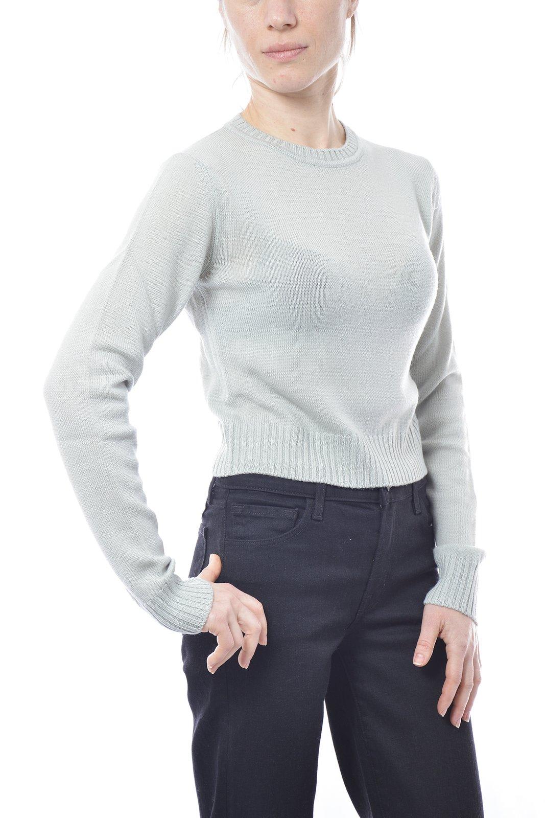 Shop Jil Sander Crewneck Knit Jumper In Menta