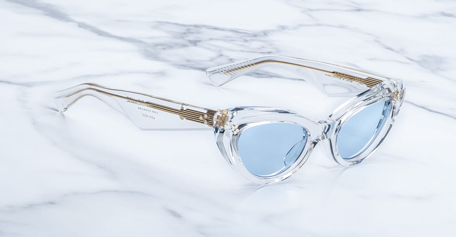 Shop Jacques Marie Mage Heart - Clear Sunglasses In Crystal
