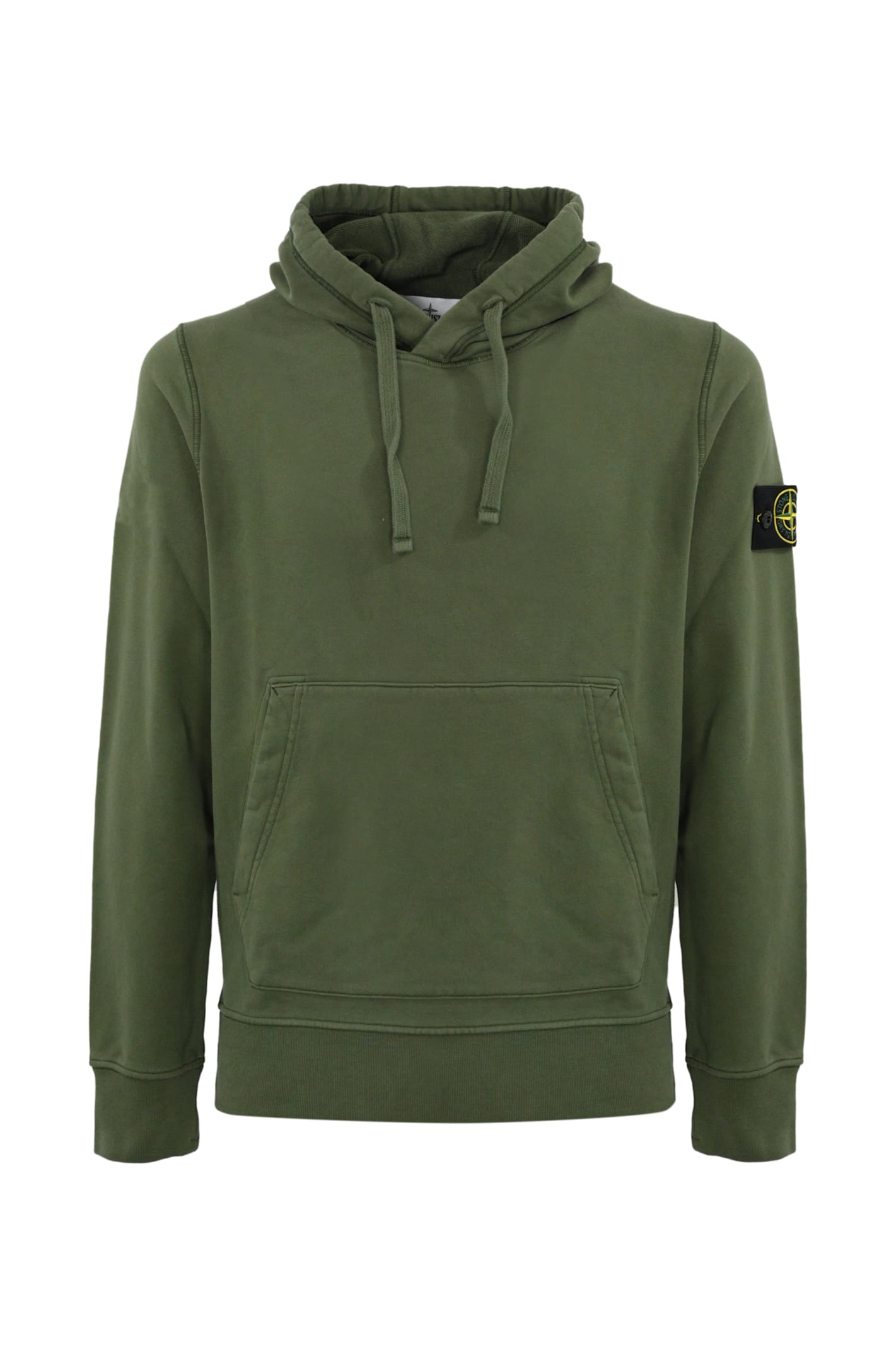 Shop Stone Island Hoodie 64151 In Musk