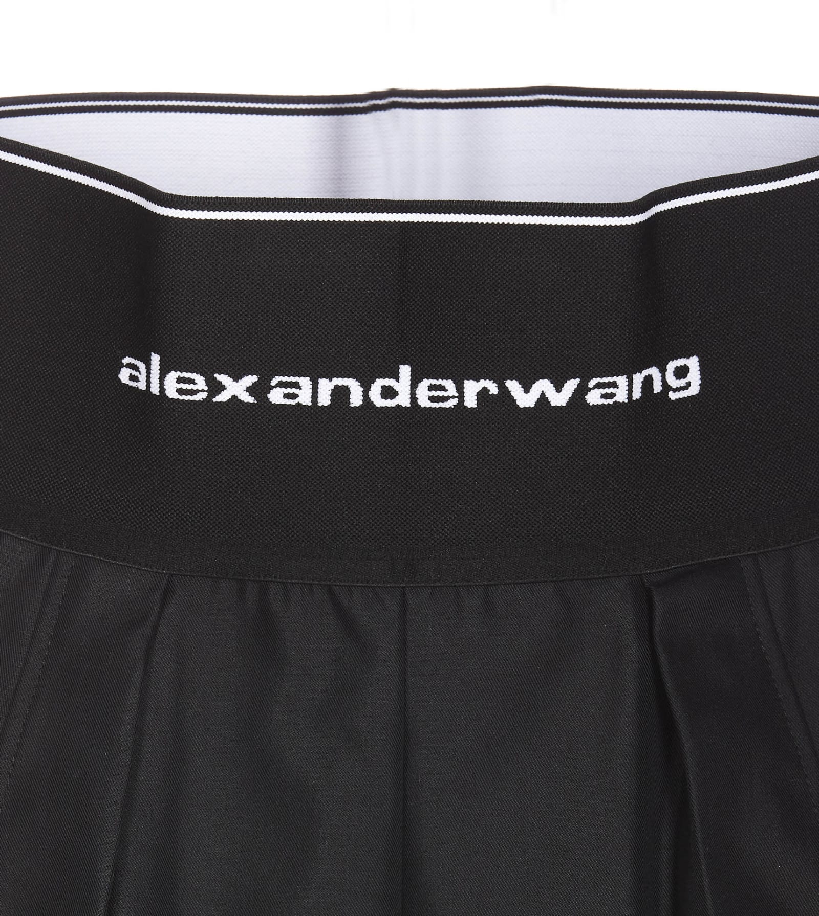 Shop Alexander Wang Safari Logo Shorts In Black