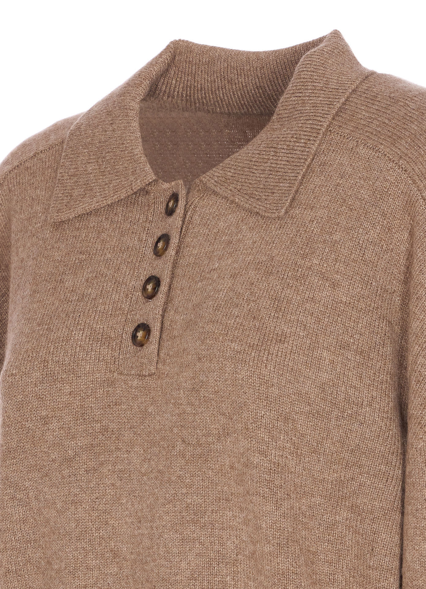 Loulou Studio Beige Homere Sweater In Brown