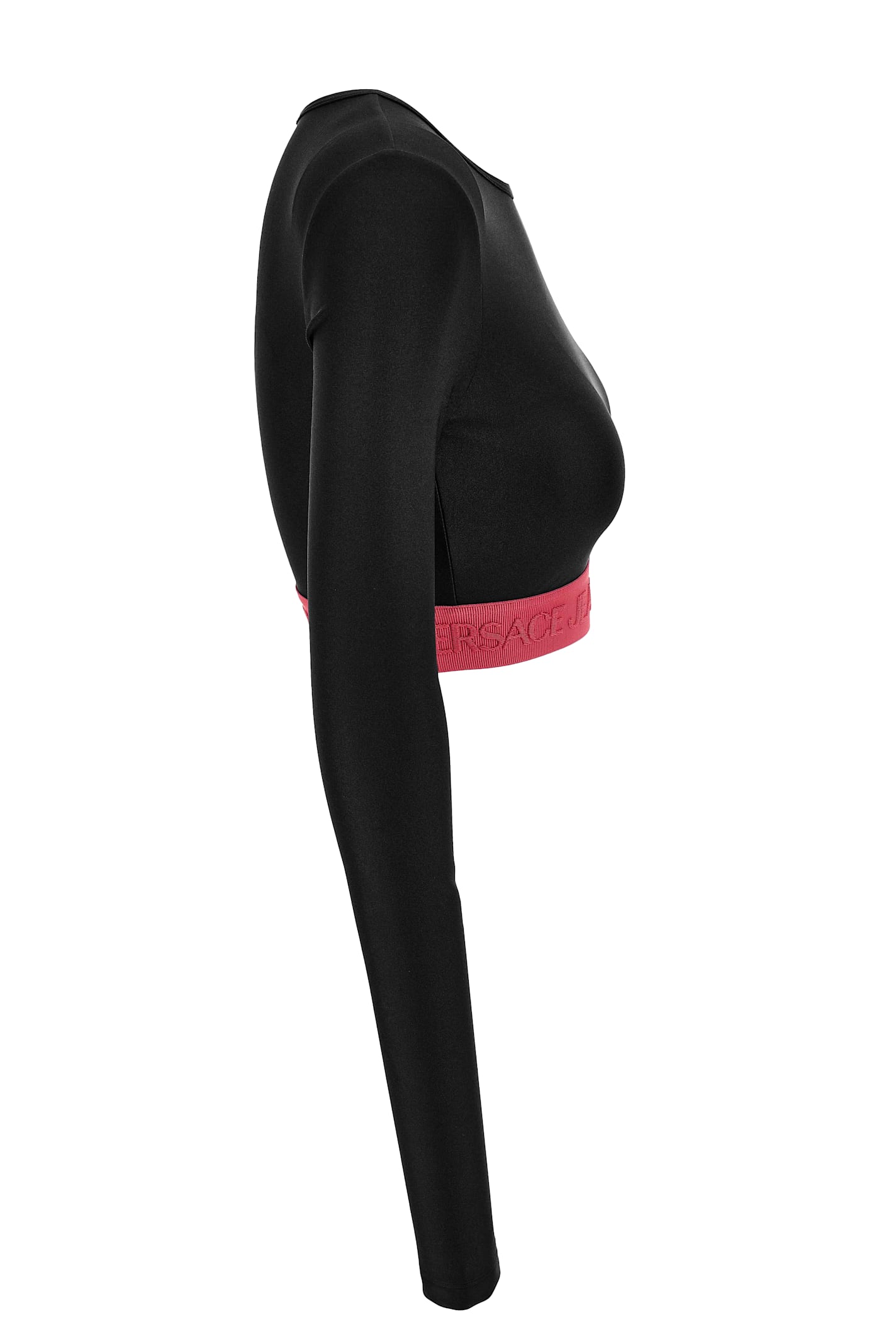 Versace Jeans Couture Top With Long Sleeves In Black