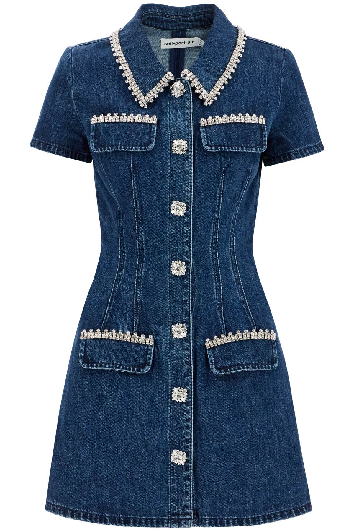 Denim Collared Mini Dress