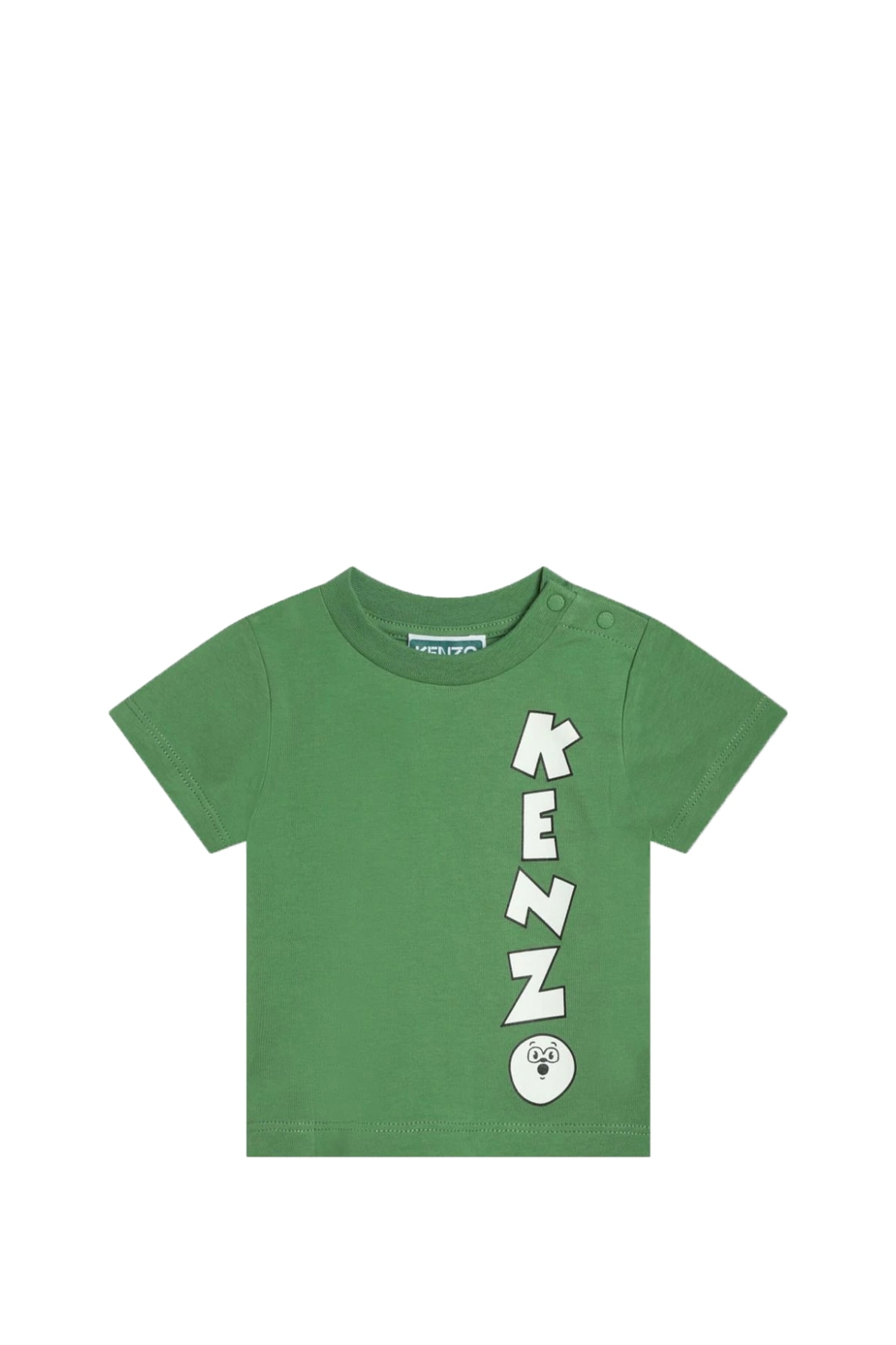 Shop Kenzo T-shirt In Cotone In Green