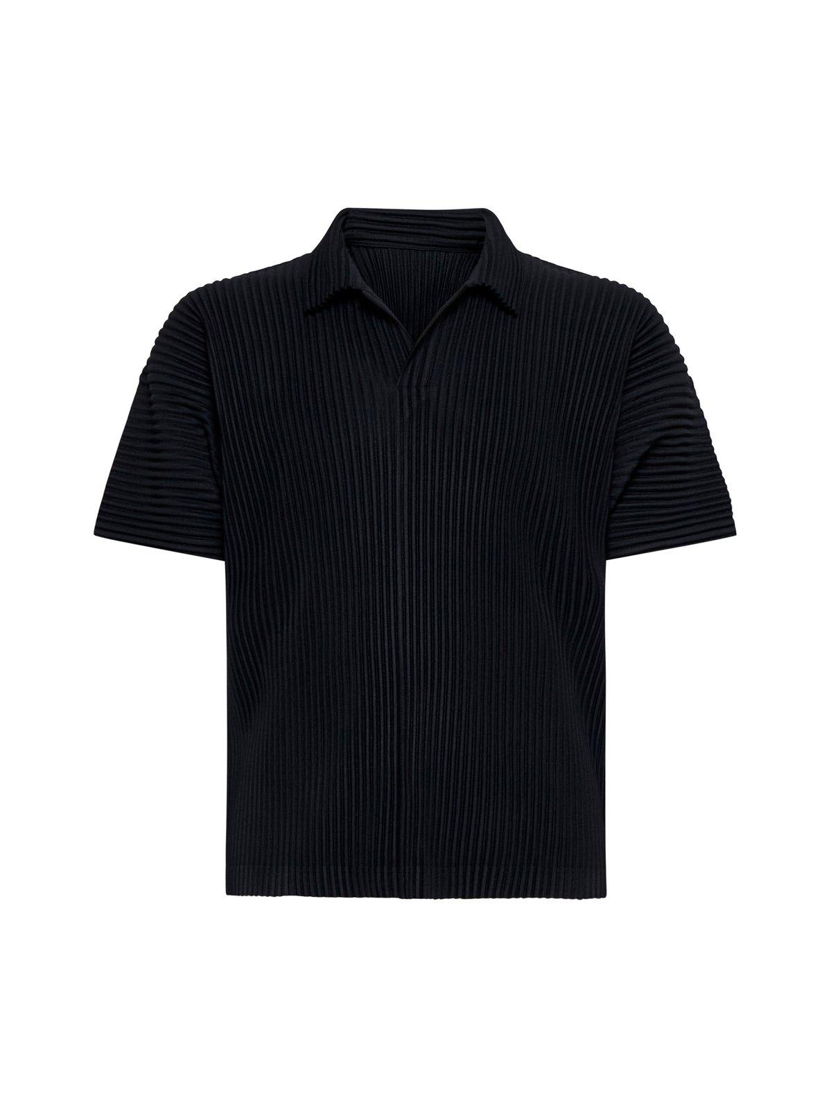 Homme Plissé Issey Miyake Pleated Polo Shirt