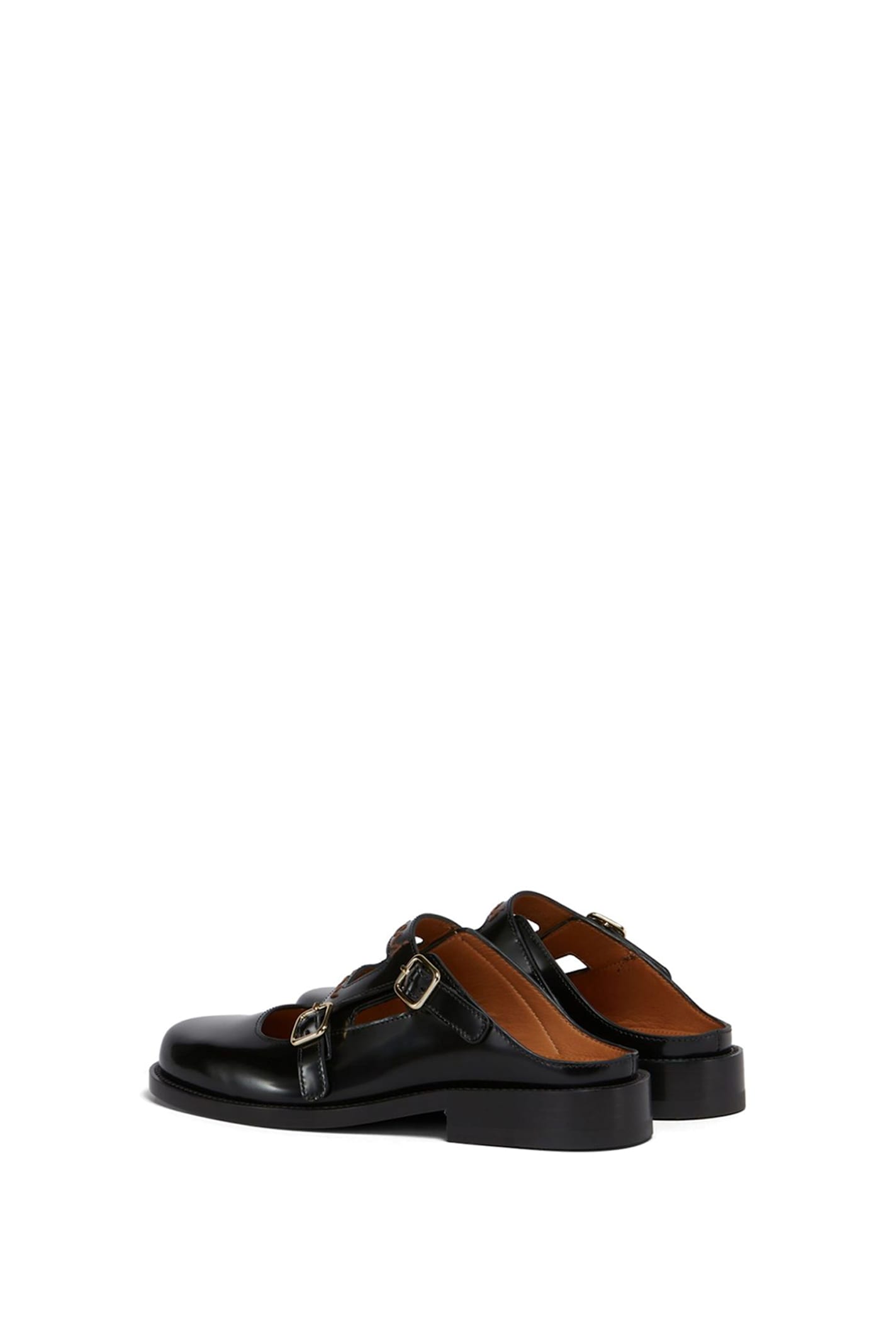 Marni Bambi 3.0 Moccasin Sabot Made Of Brushed Calfskin In Black