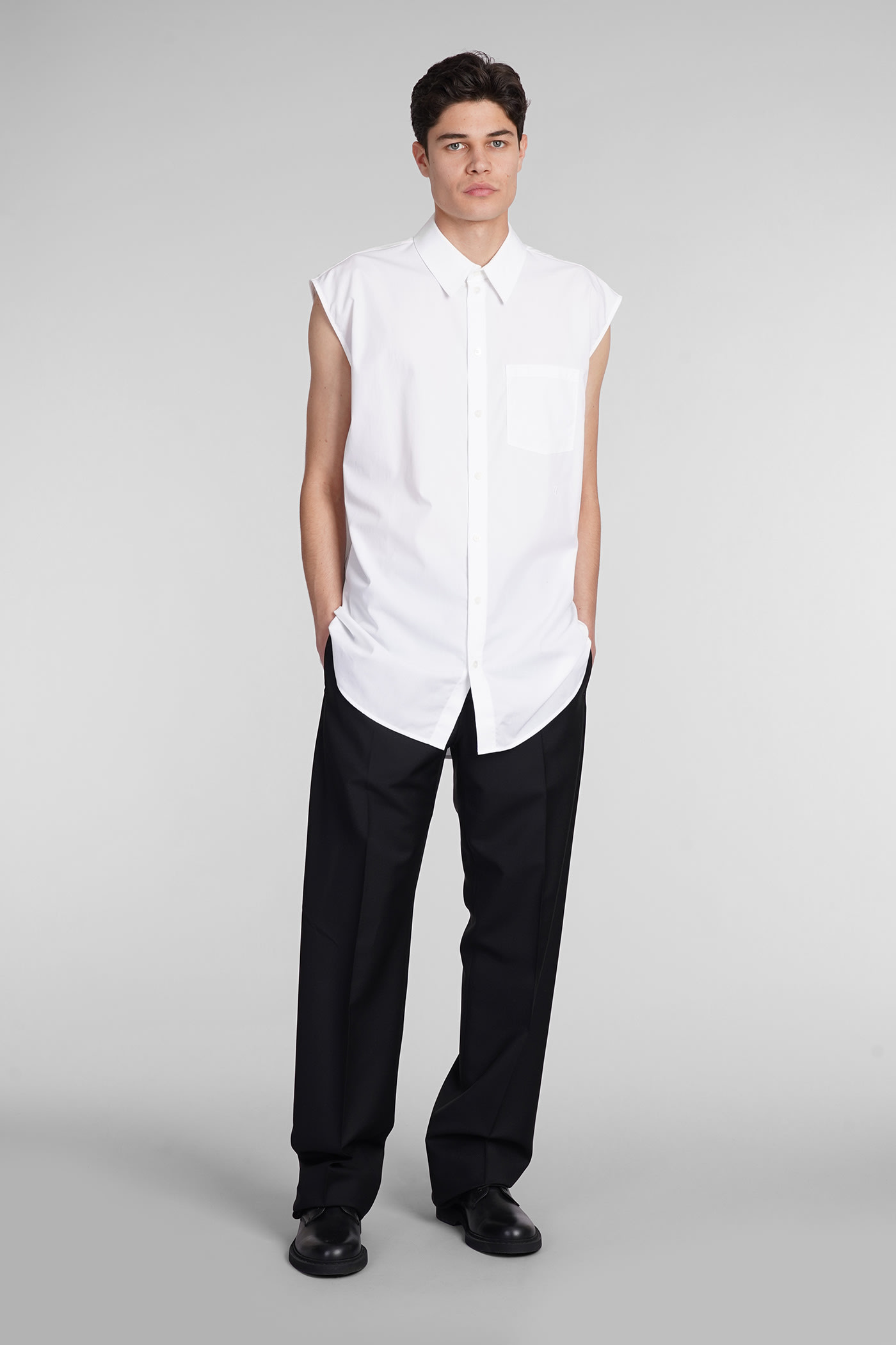 Shop Helmut Lang Shirt In White Cotton
