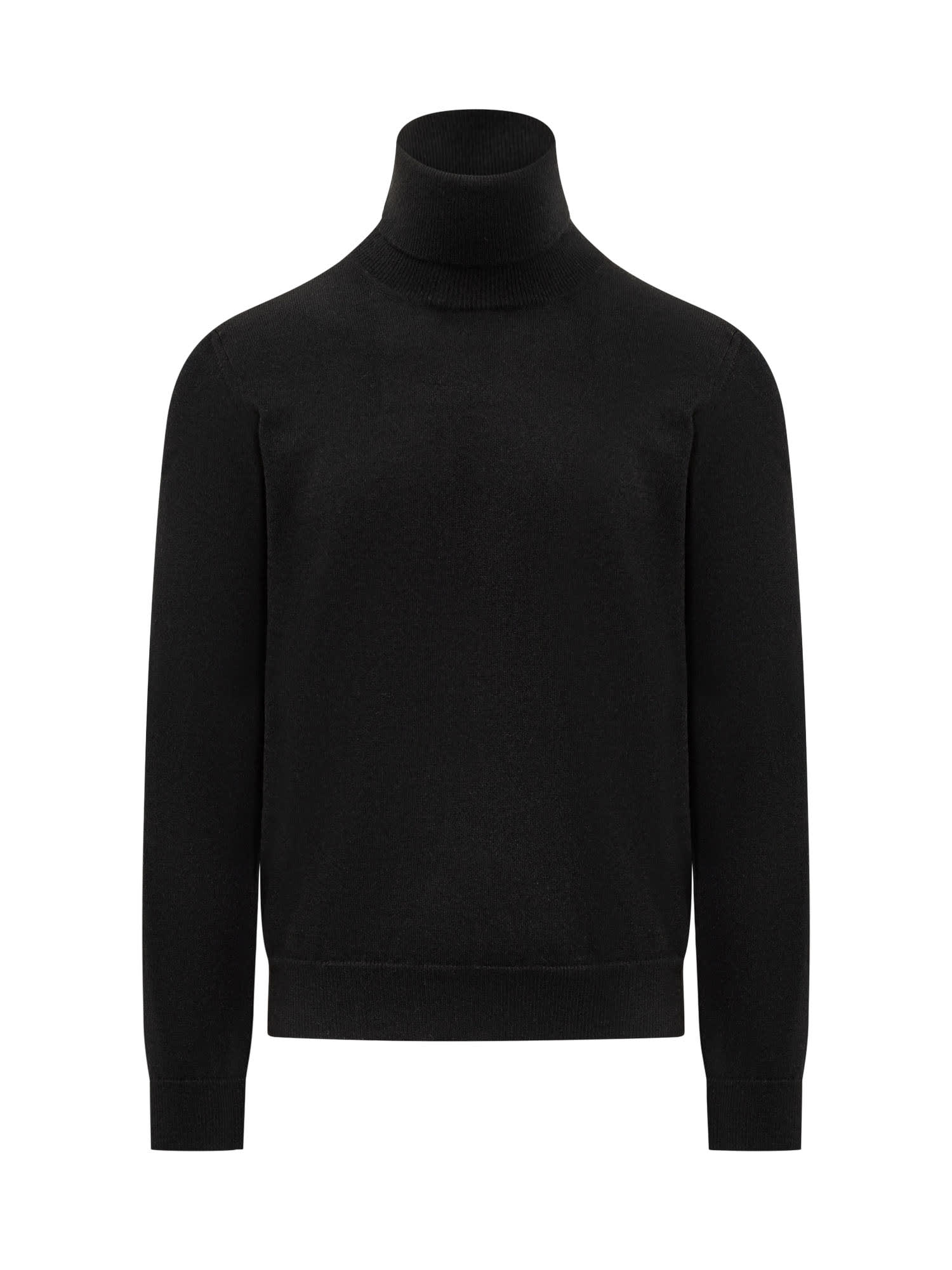 Shop Malo Cashmere Sweater In Nero