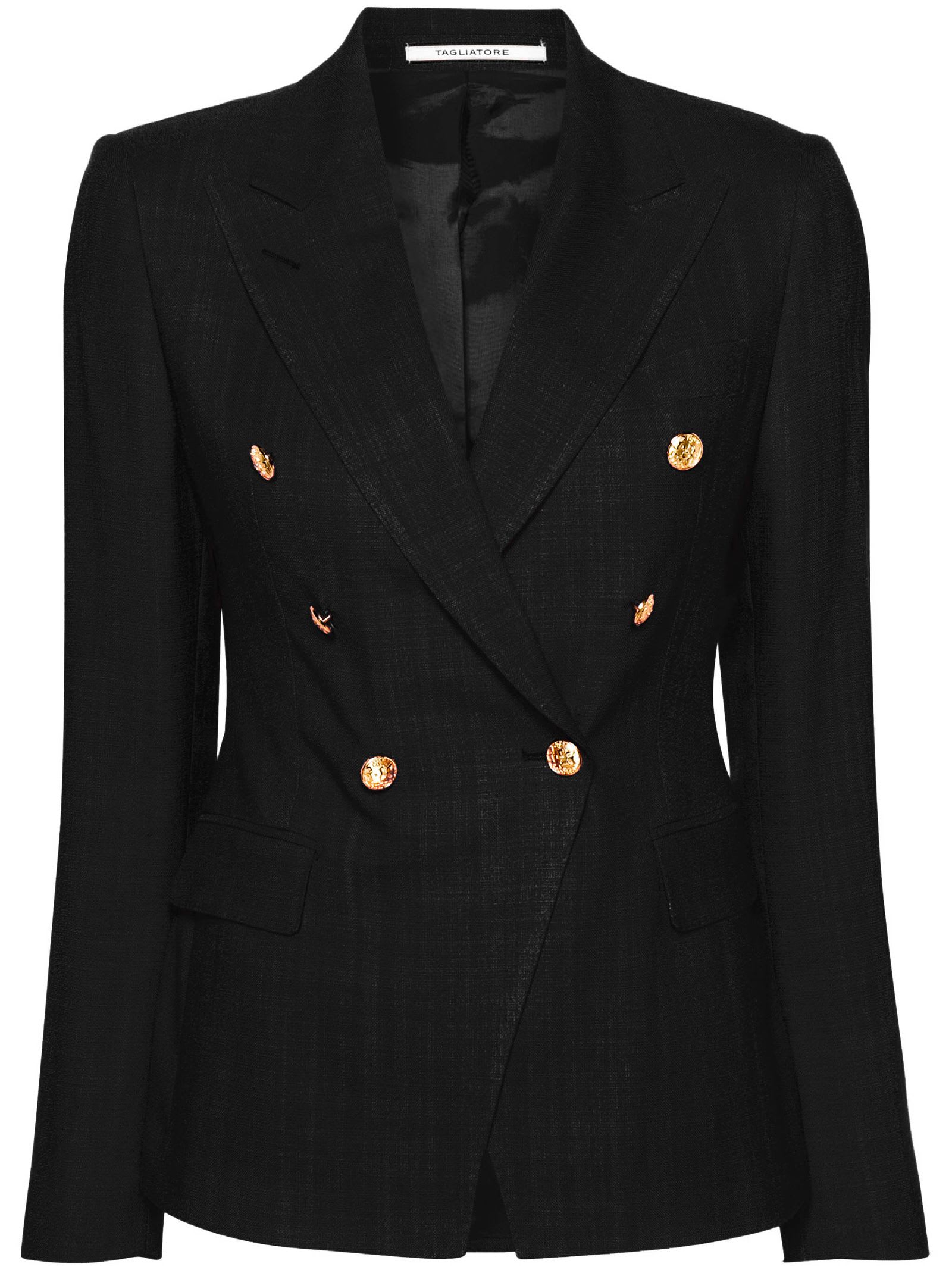 Tagliatore Black Double-breasted Blazer