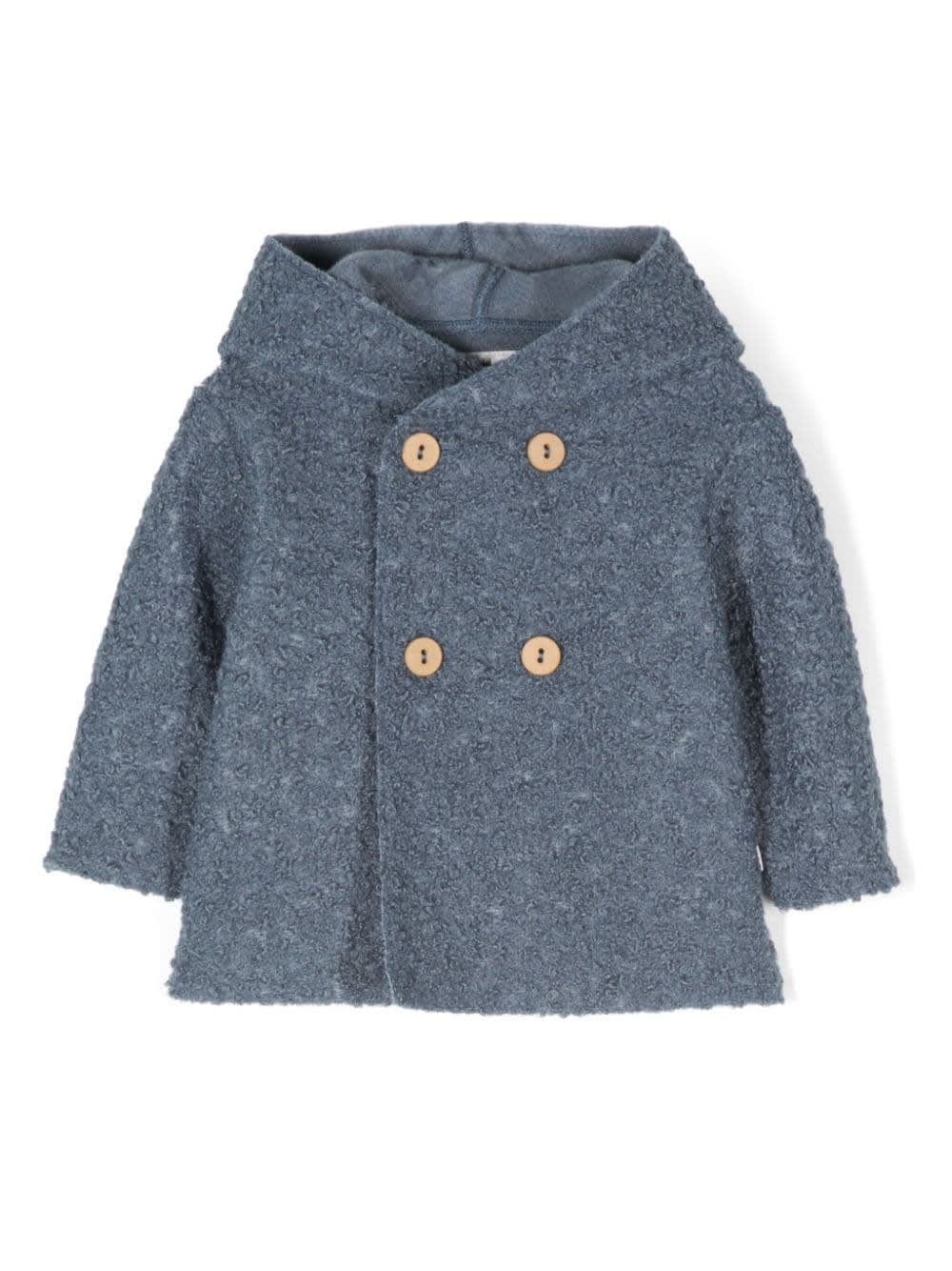 Shop Teddy &amp; Minou Cardigan Effetto Pecora In Blue