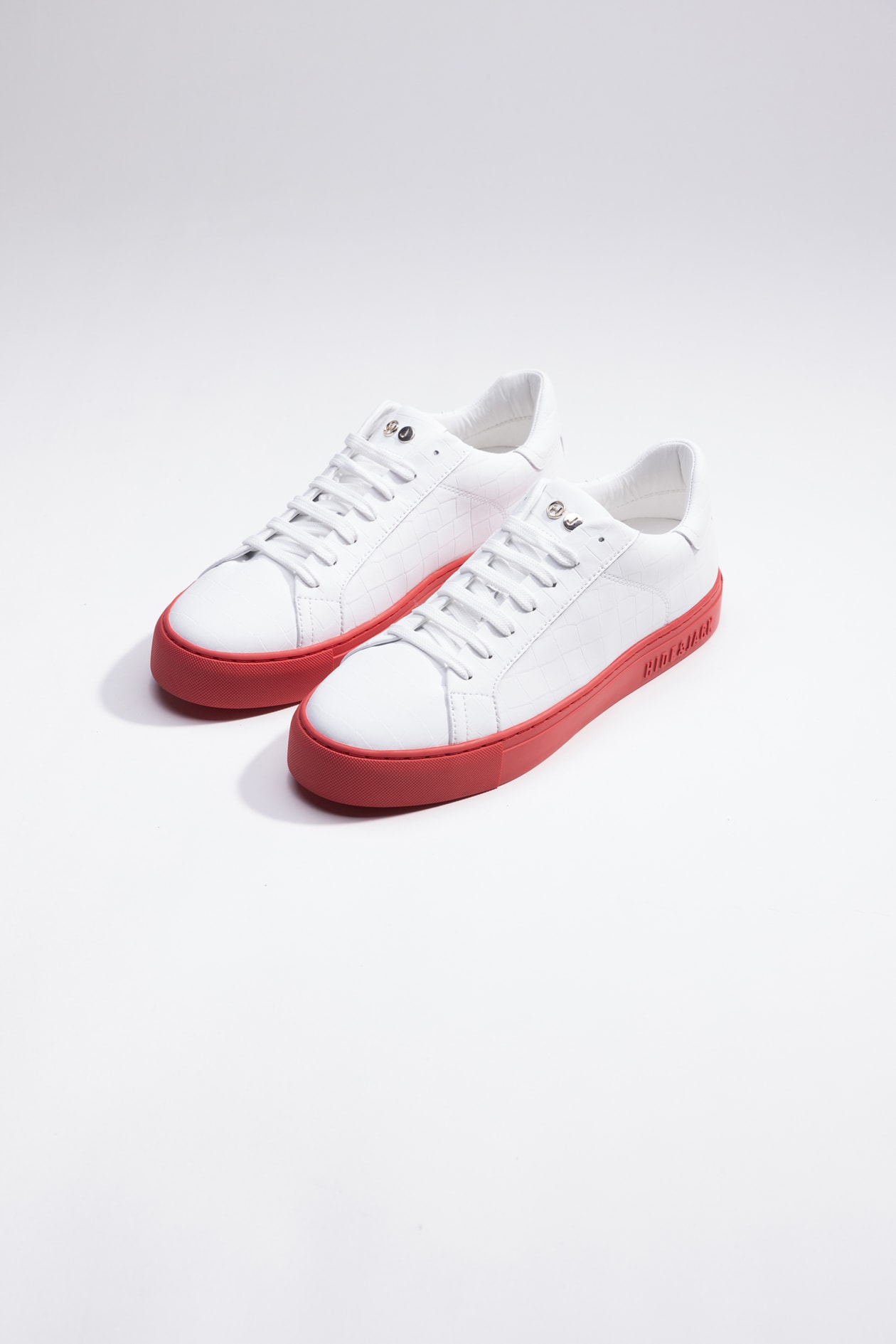 Hide&amp;jack Low Top Sneaker - Essence Tuscany White Red