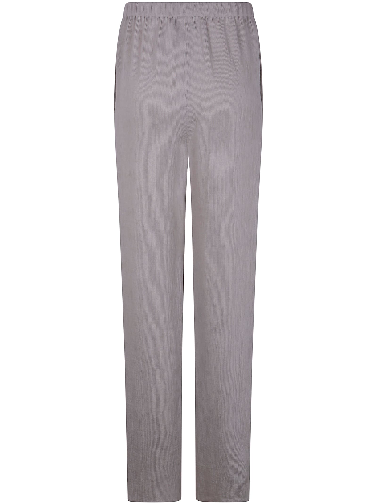 Emporio Armani Trousers In Flint Gray