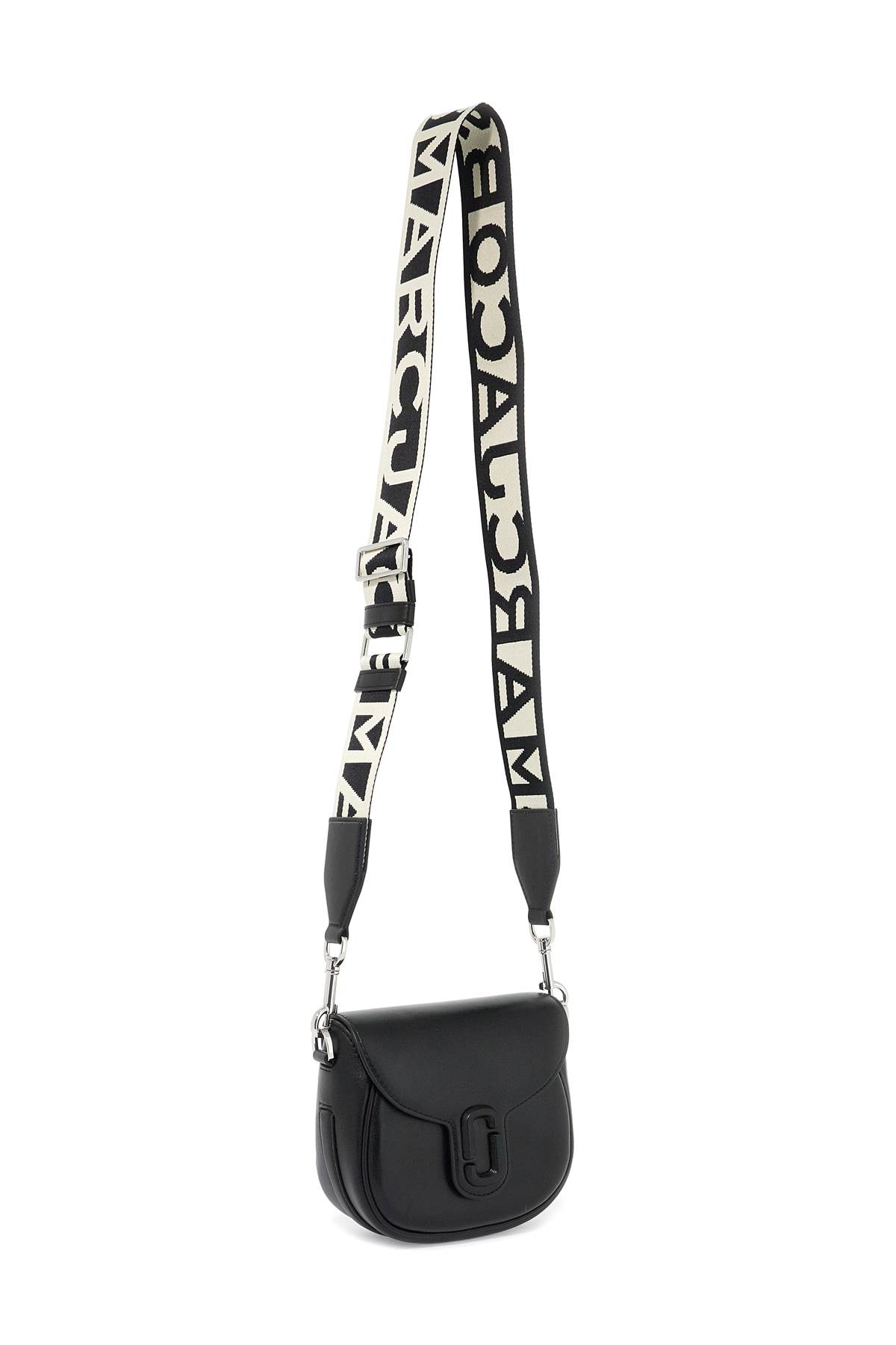 Shop Marc Jacobs The Covered J Marc Saddle Bag In Black (black)