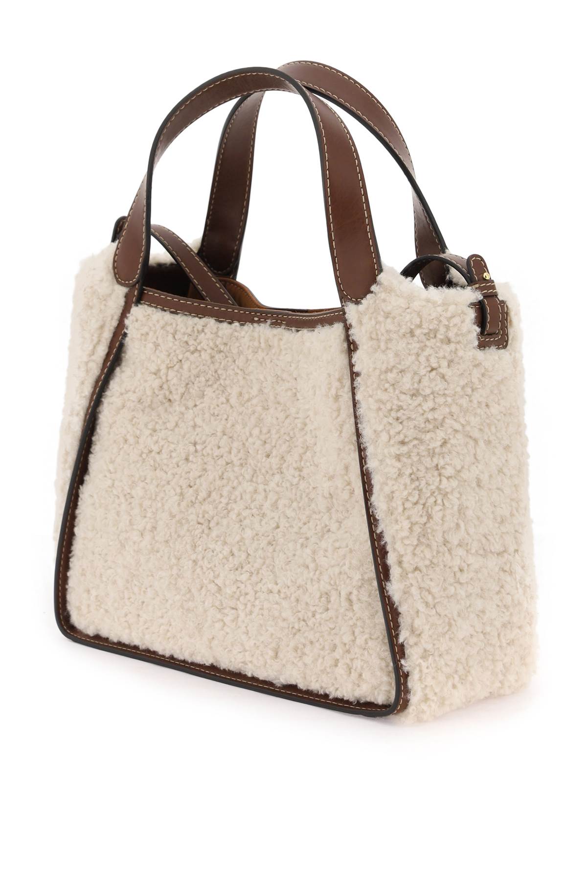 Shop Stella Mccartney Tedyd Crossbody Bag In Oat (beige)