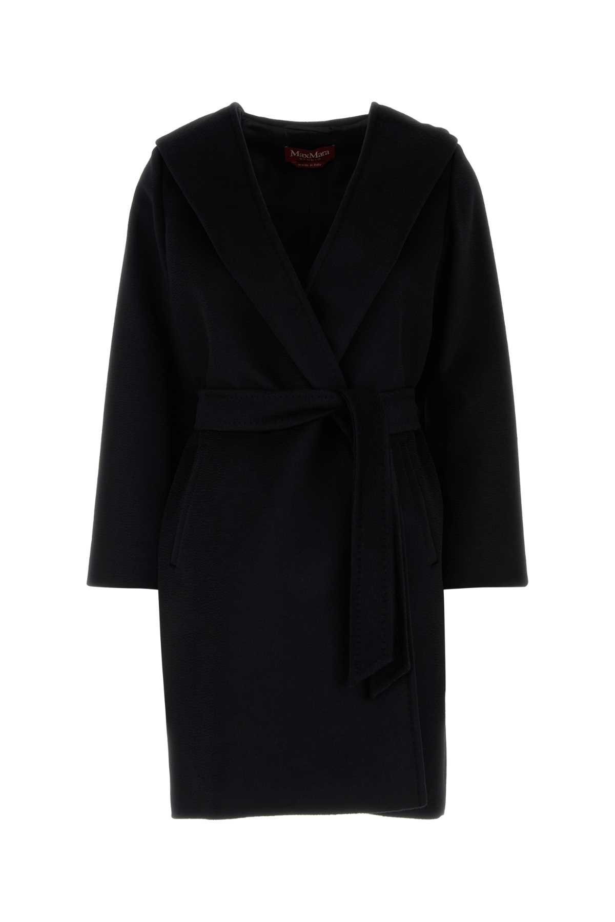 Black Wool Newmang Coat