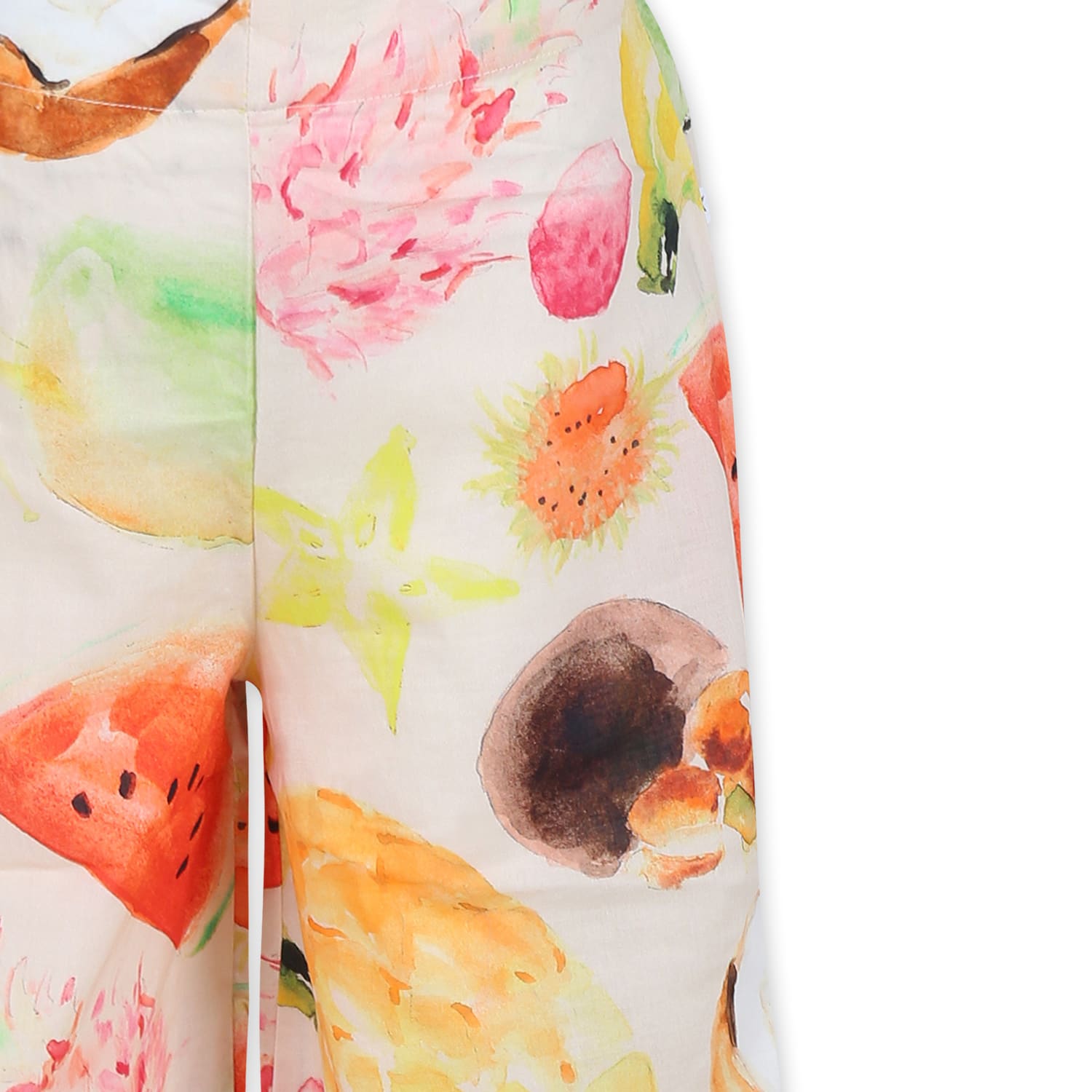 Molo Fruit Pattern Pants In Ivory