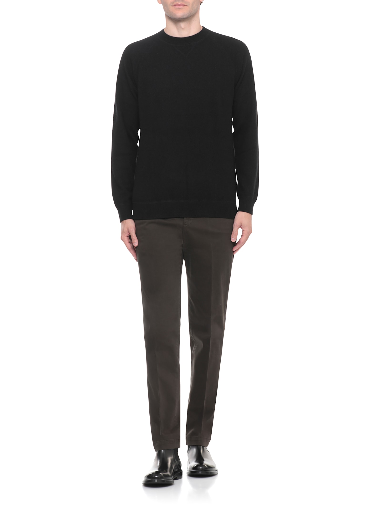 Doucal's Elasticated Panel Boots In Black