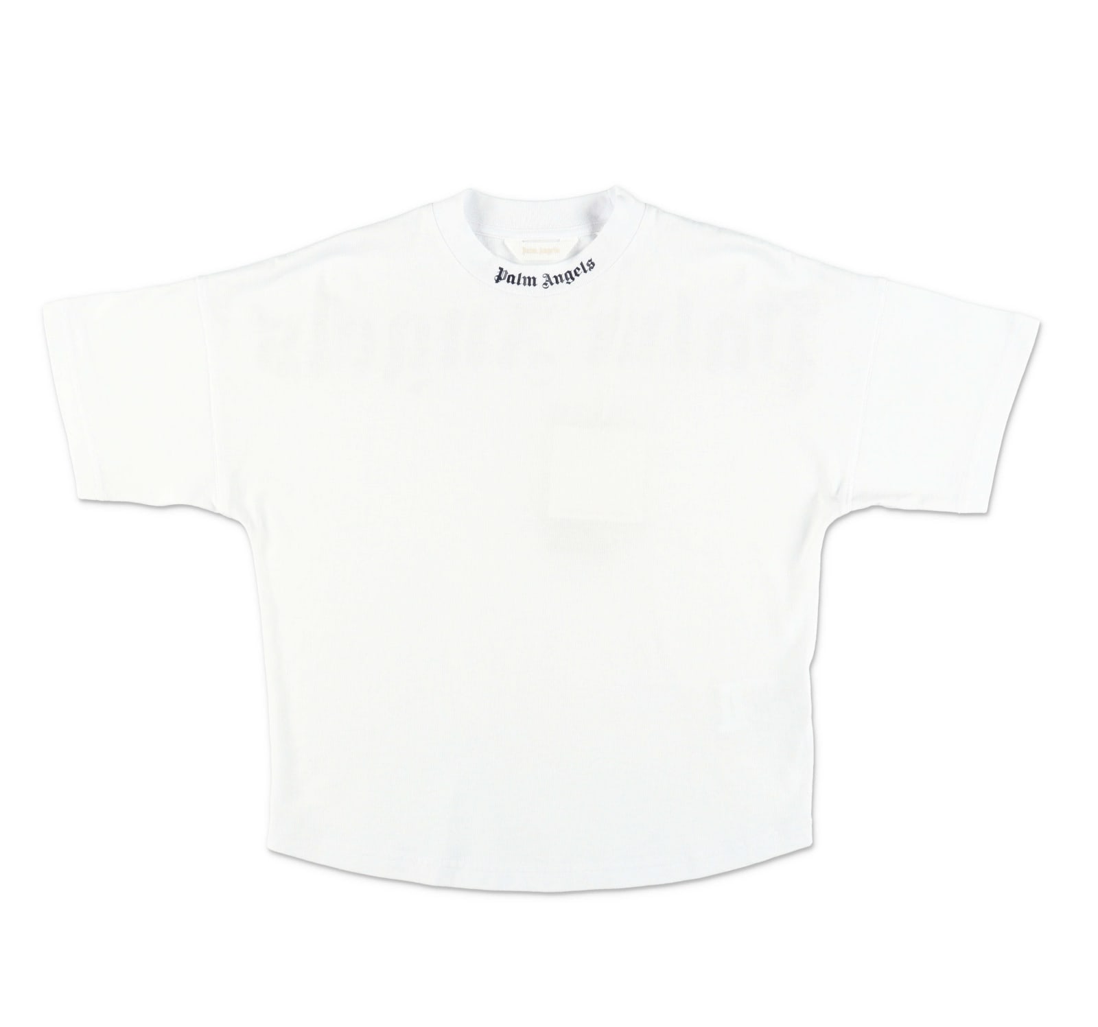 PALM ANGELS PALM ANGELS T-SHIRT BIANCA IN JERSEY DI COTONE BAMBINO
