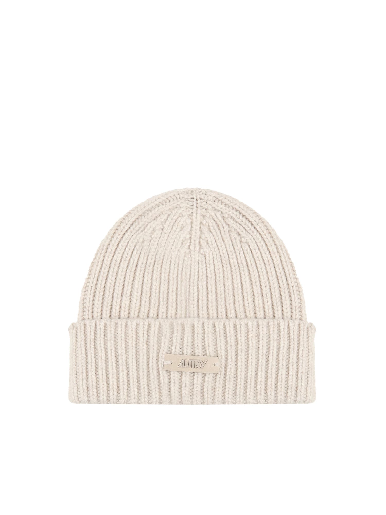 Autry Beanie Hat With Logo In White