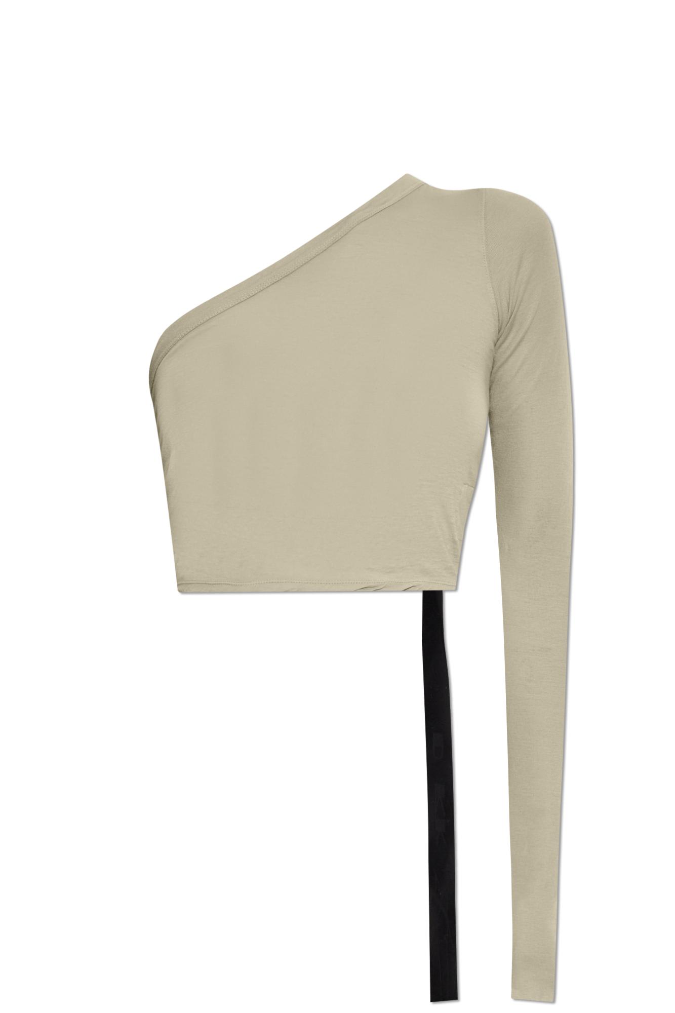 Shop Drkshdw Rick Owens  Top Ziggy In Grigio